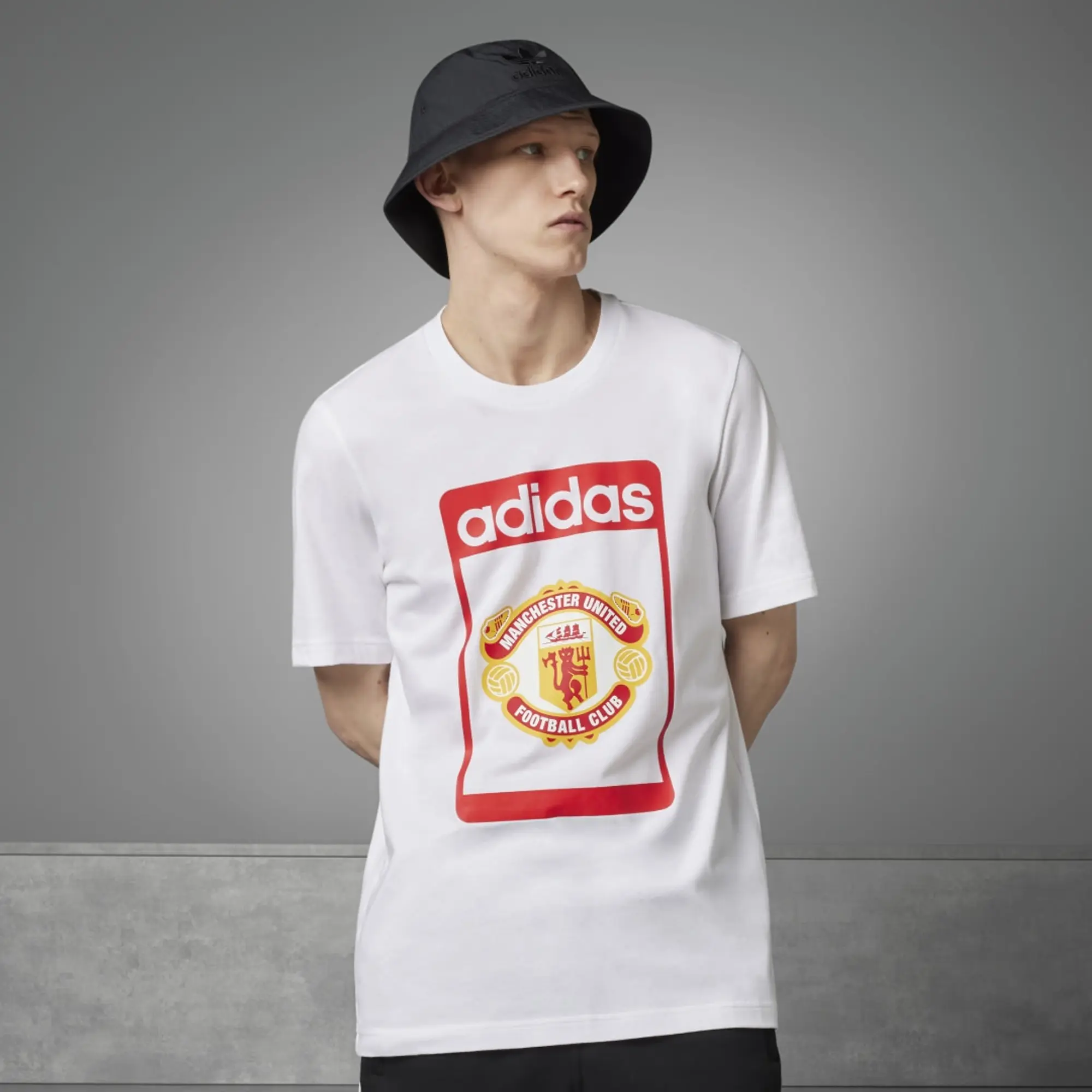 adidas Originals Manchester United T-Shirt Club - White - White