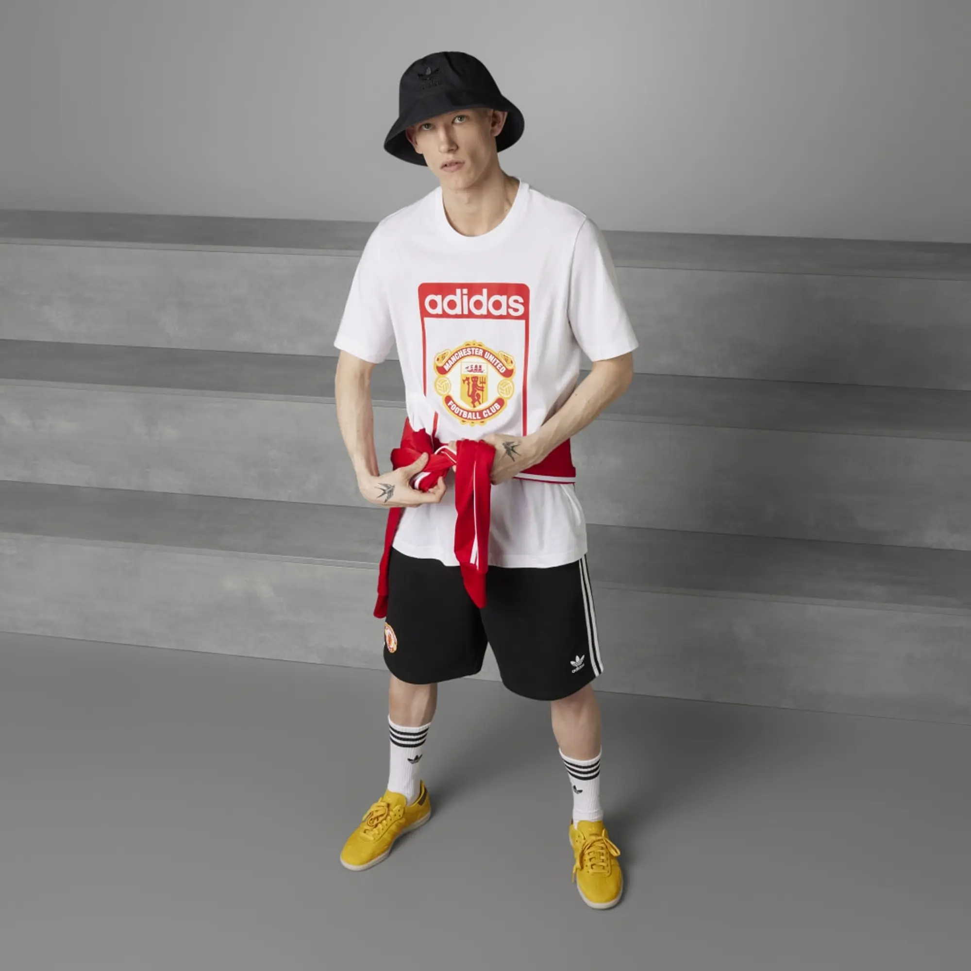Manchester United x adidas Originals Club T-Shirt - White