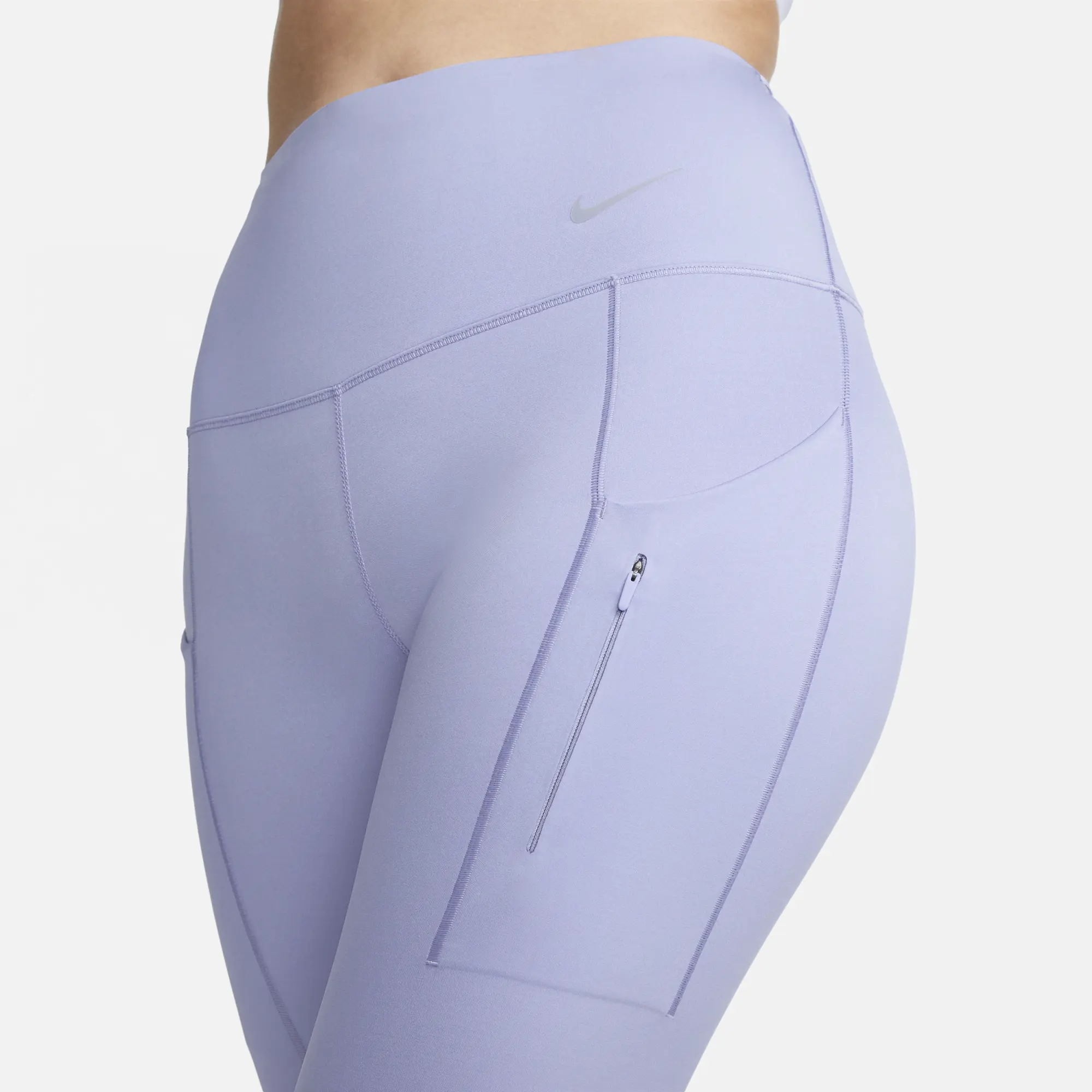 Nike Go Women's Firm-Support High-Waisted Full-Length Leggings with Pockets - Purple