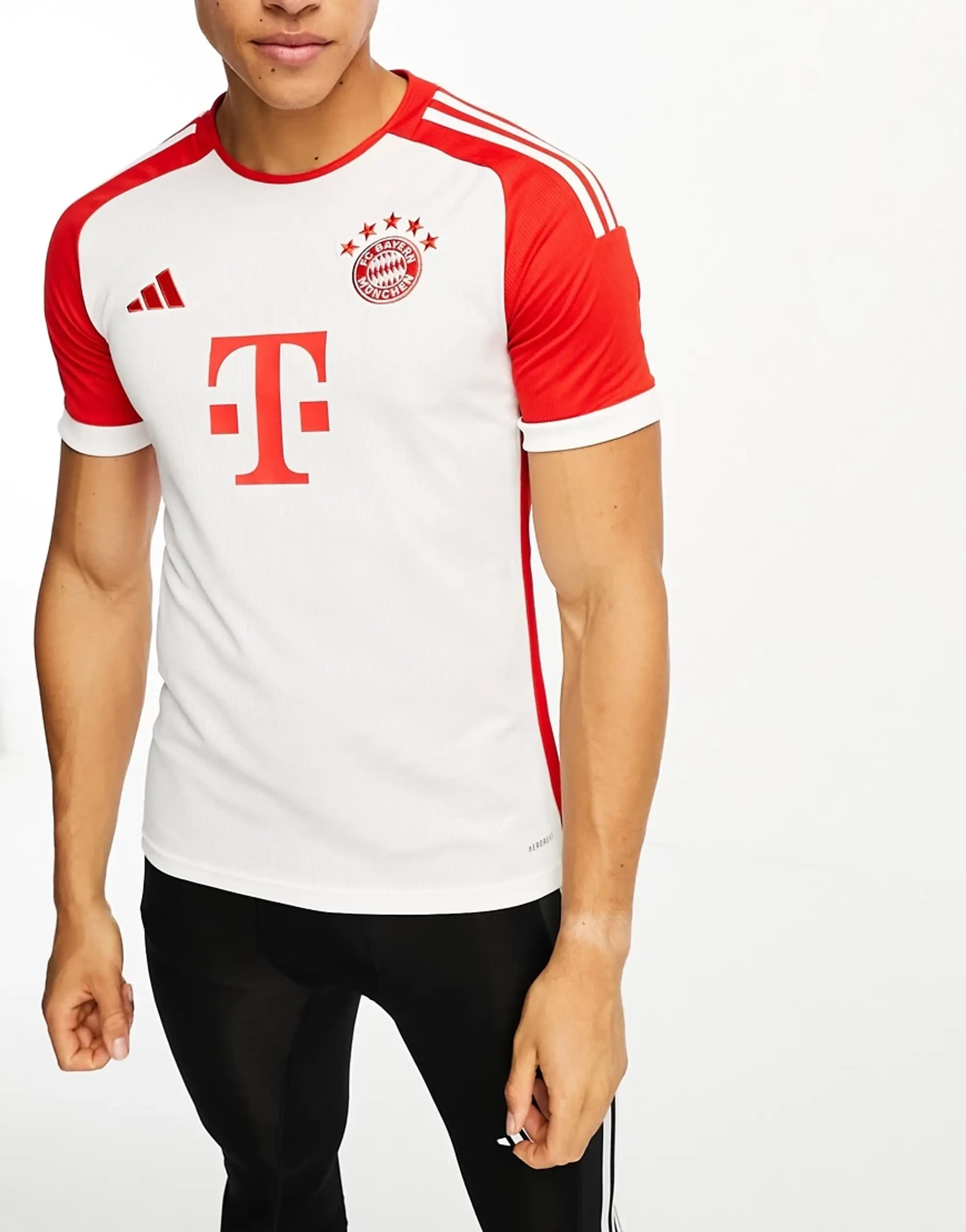 adidas Bayern Munich Mens SS Home Shirt 2023/24