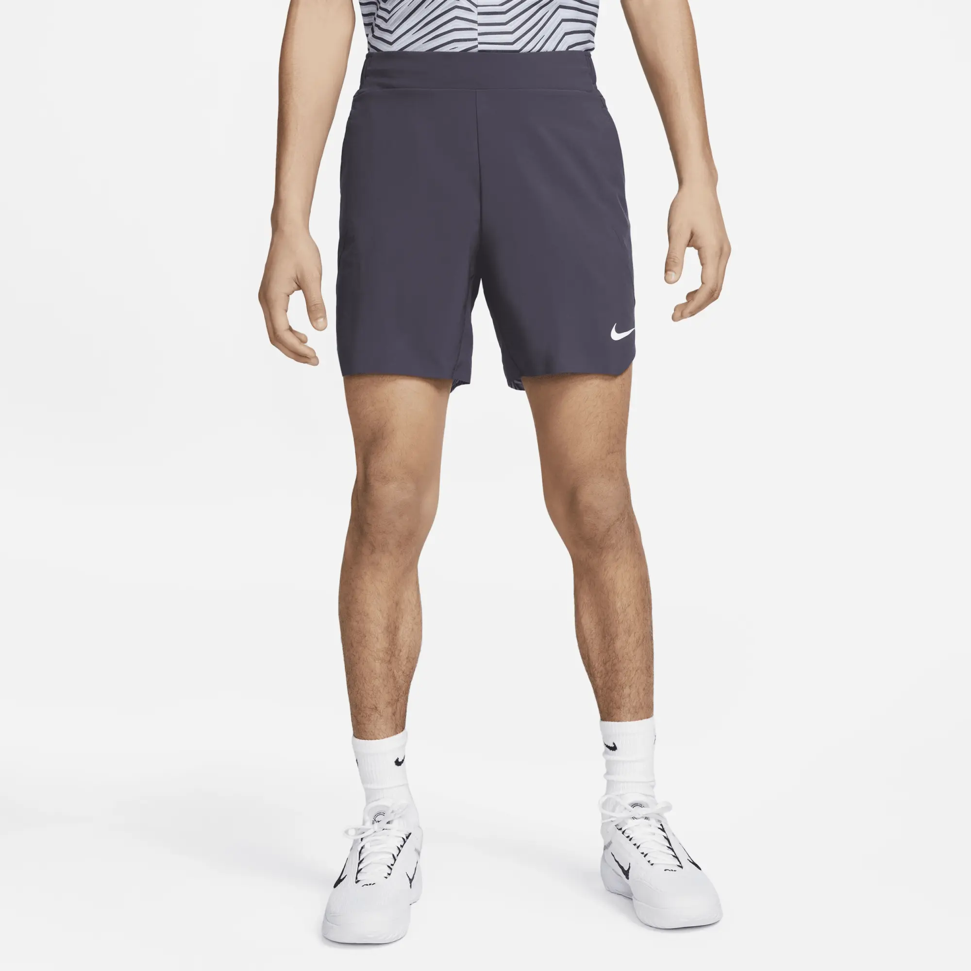 NikeCourt Dri-FIT Slam Men's Tennis Shorts - Grey