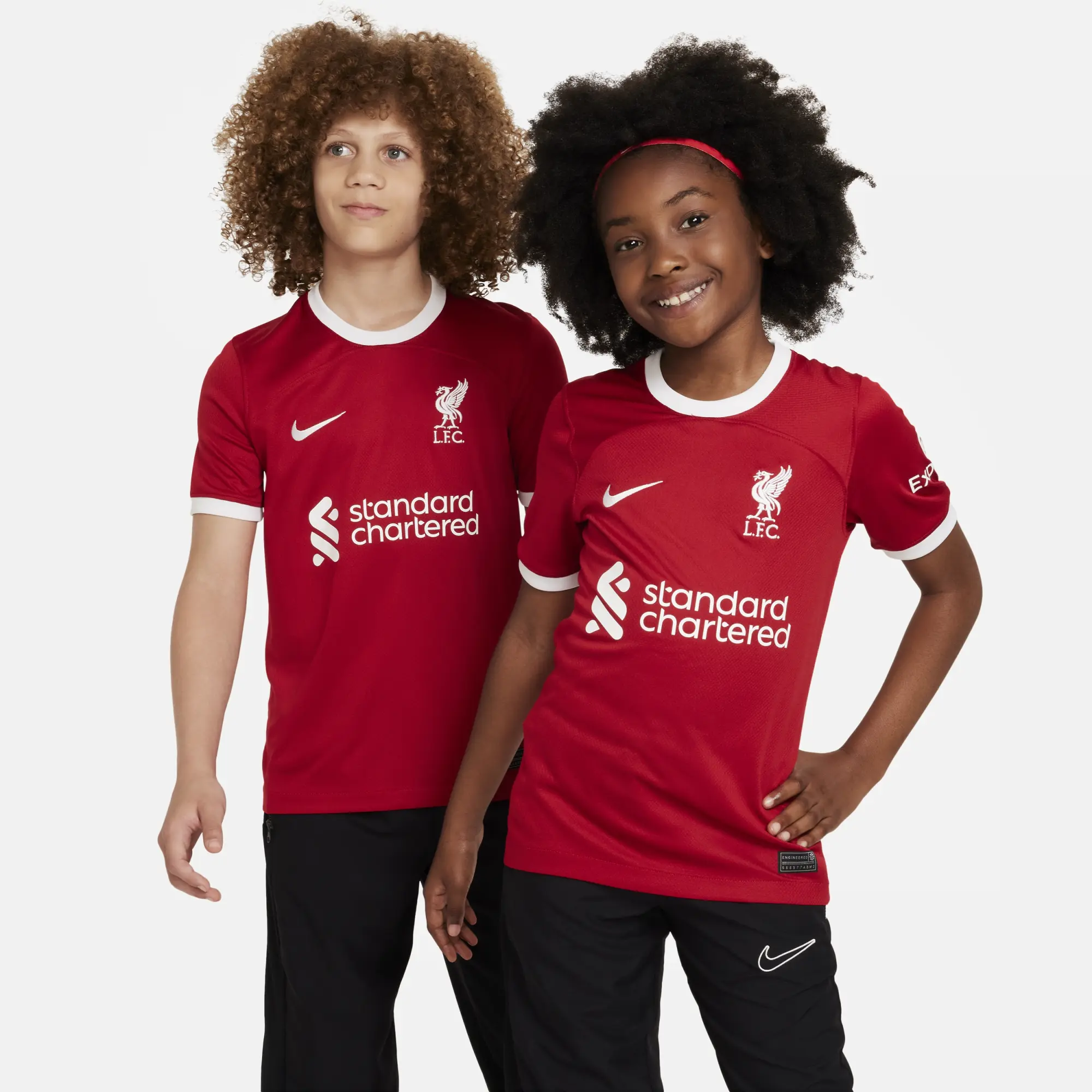 Nike Liverpool Kids SS Home Shirt 2023/24