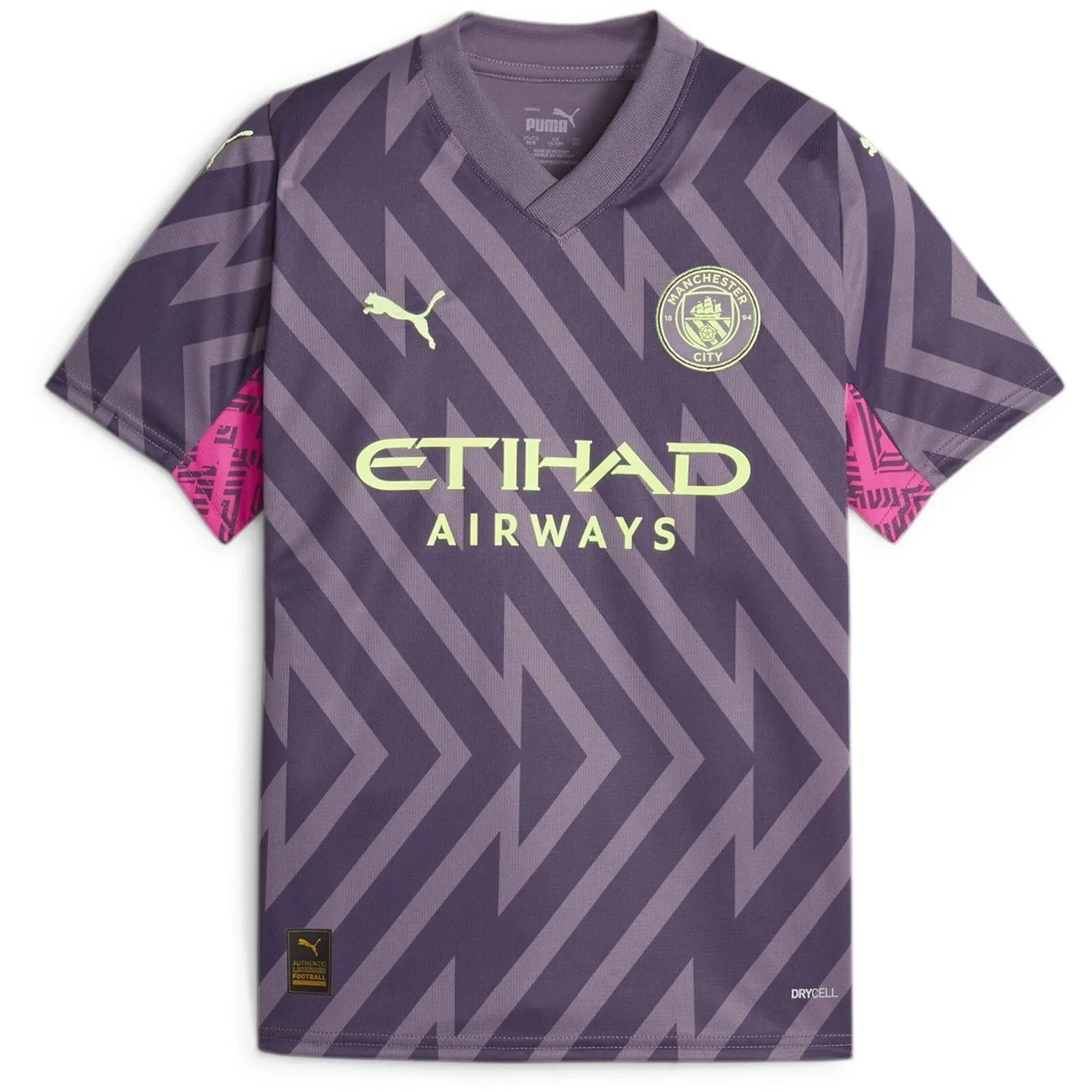 Puma Manchester City Kids SS Goalkeeper Home Shirt 2023/24