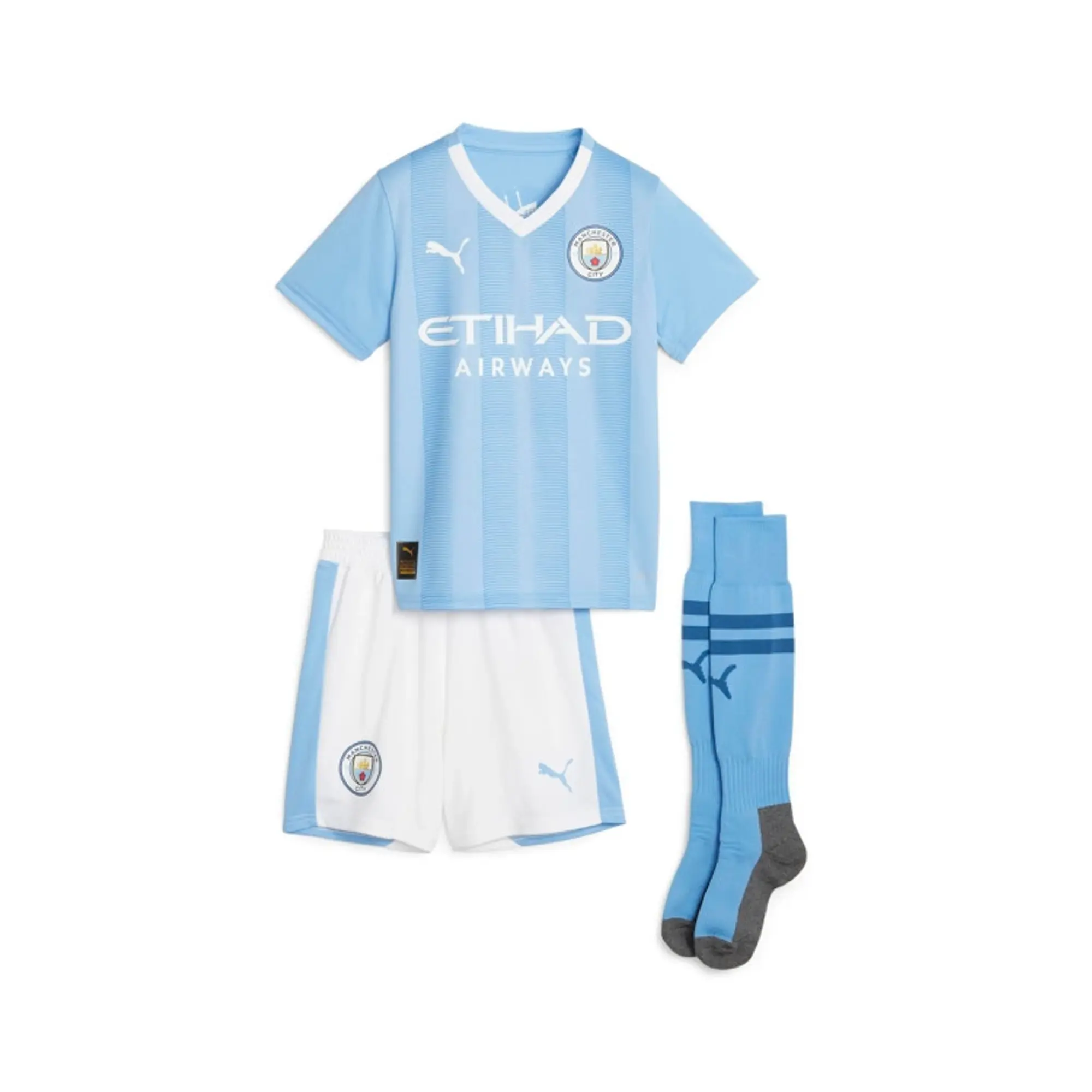 Puma Manchester City Kids SS Home Mini Kit 2023/24