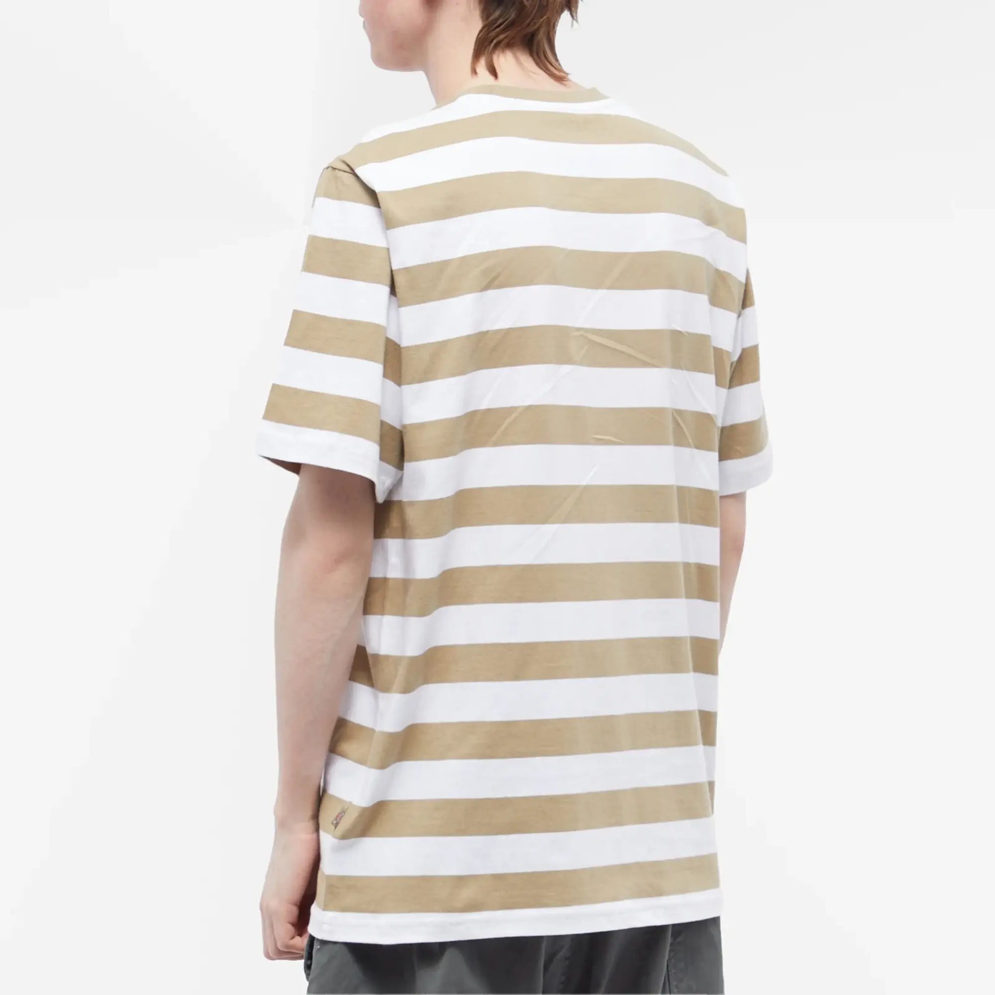 Dickies Men's Rivergrove Stripe T-Shirt Khaki