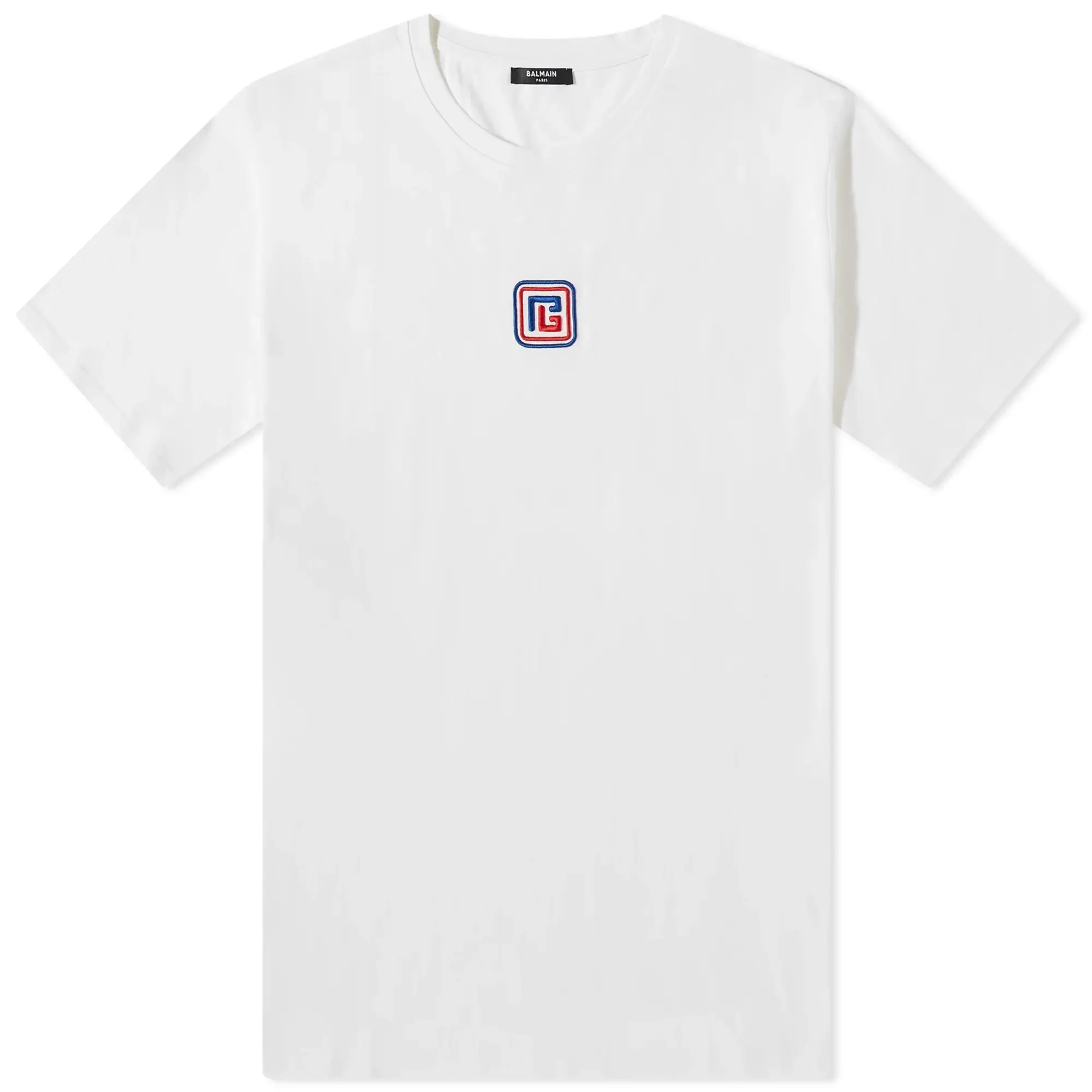 Balmain Men's PB Logo T-Shirt White