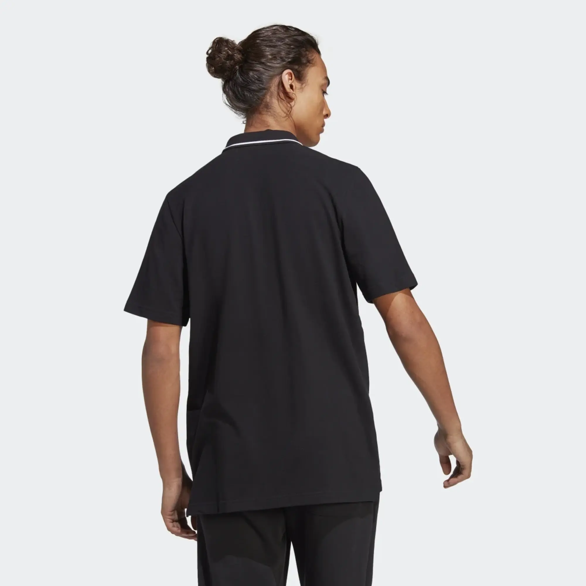 adidas Sportswear Mens Essentials Polo Shirt - Black, Black