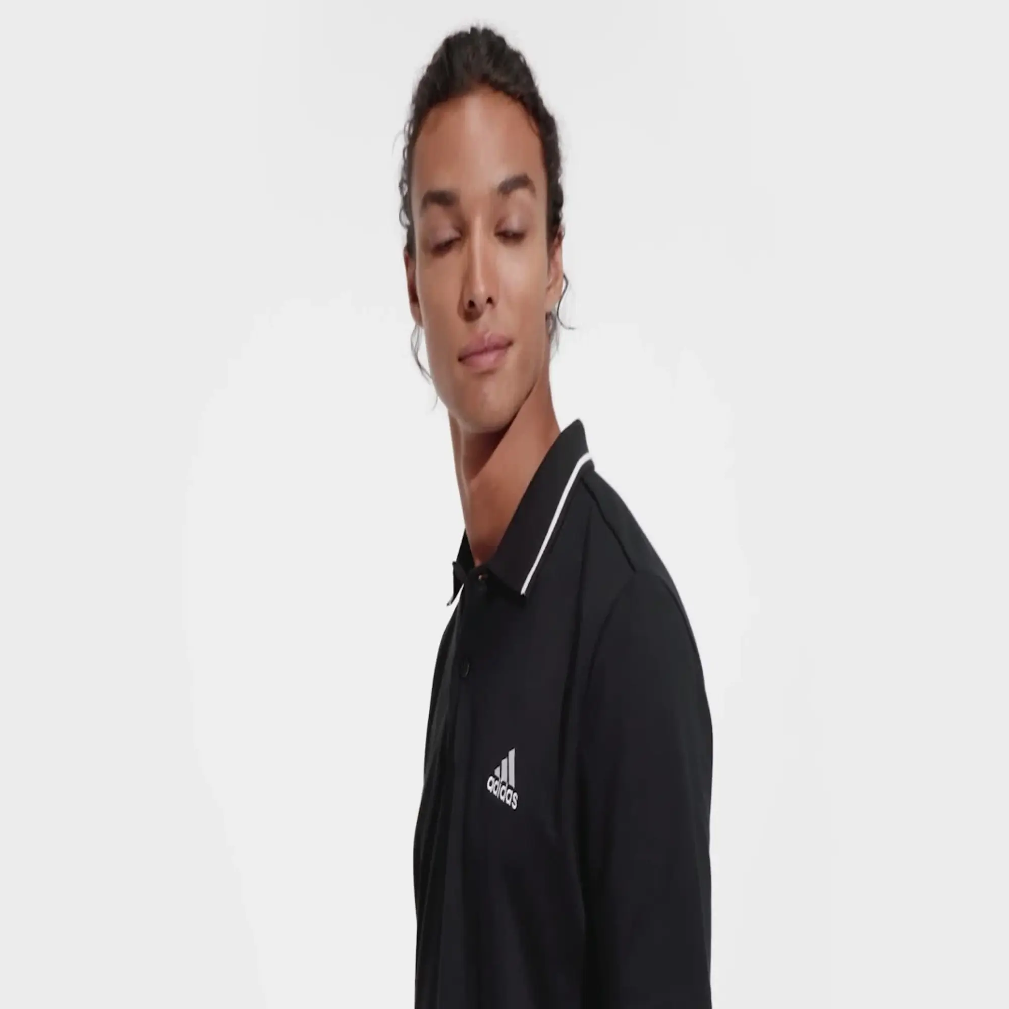 adidas Sportswear Mens Essentials Polo Shirt - Black, Black