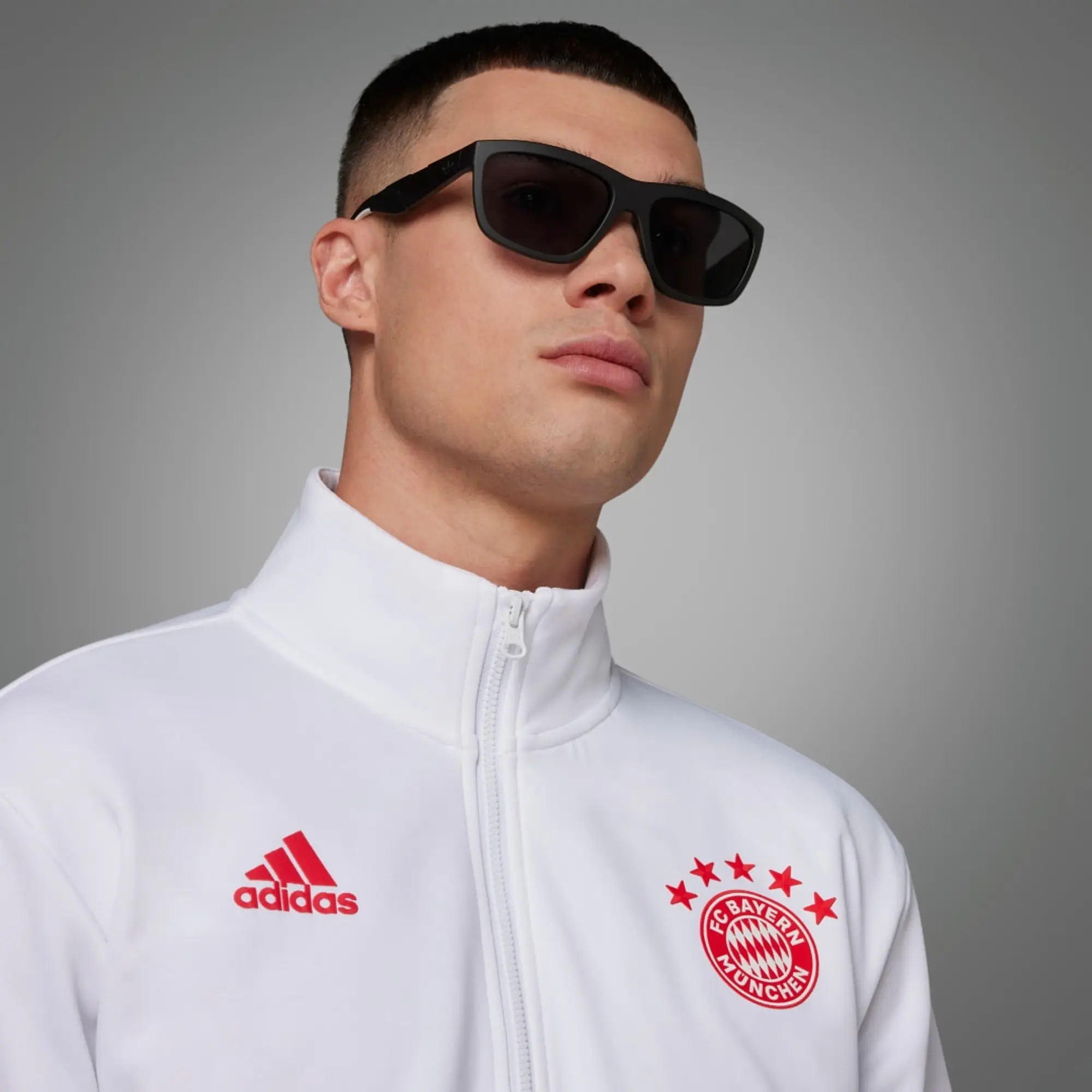 FC Bayern adidas Anthem Jacket - White