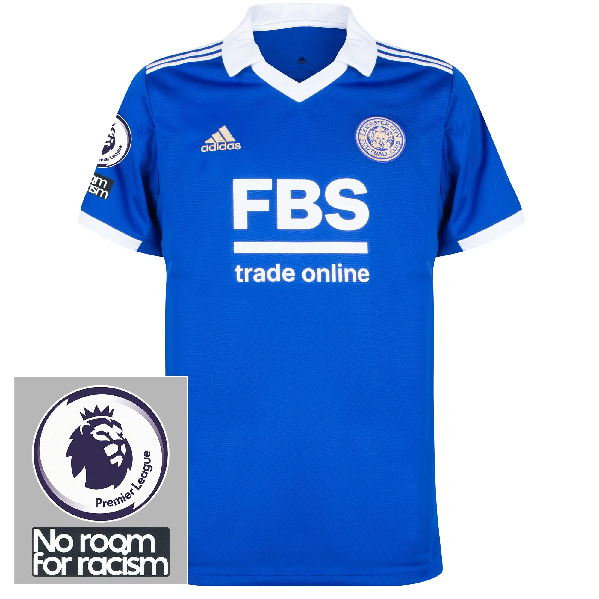 adidas Leicester City Mens SS Home Shirt 2022/23