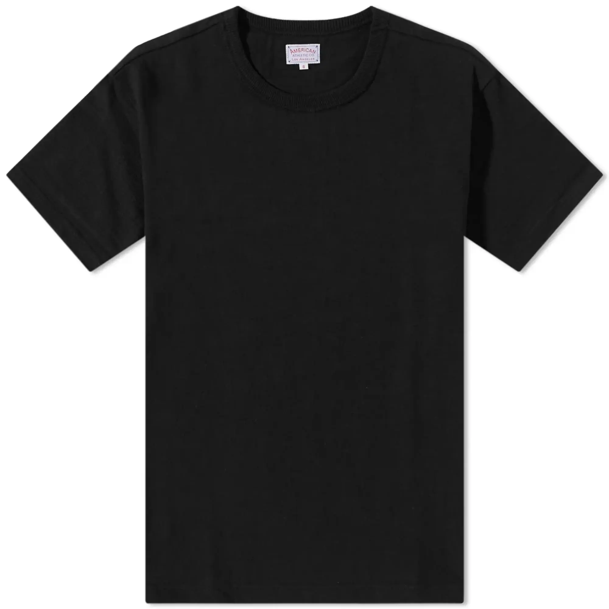 The Real McCoys Men's Joe McCoy Loopwheel Athletic T-Shirt Black