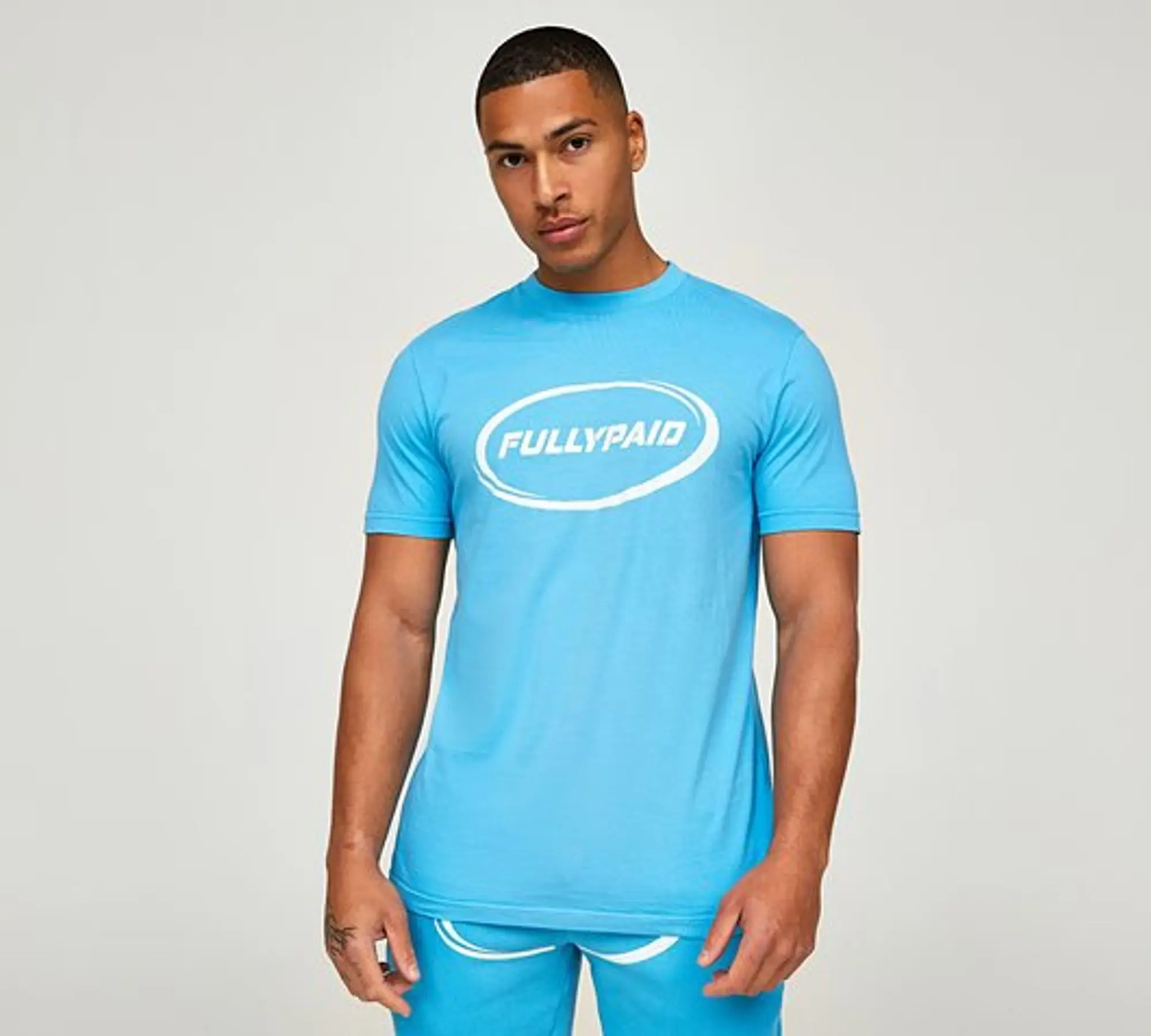 Fullypaid Hustle T-Shirt - Aqua Blue