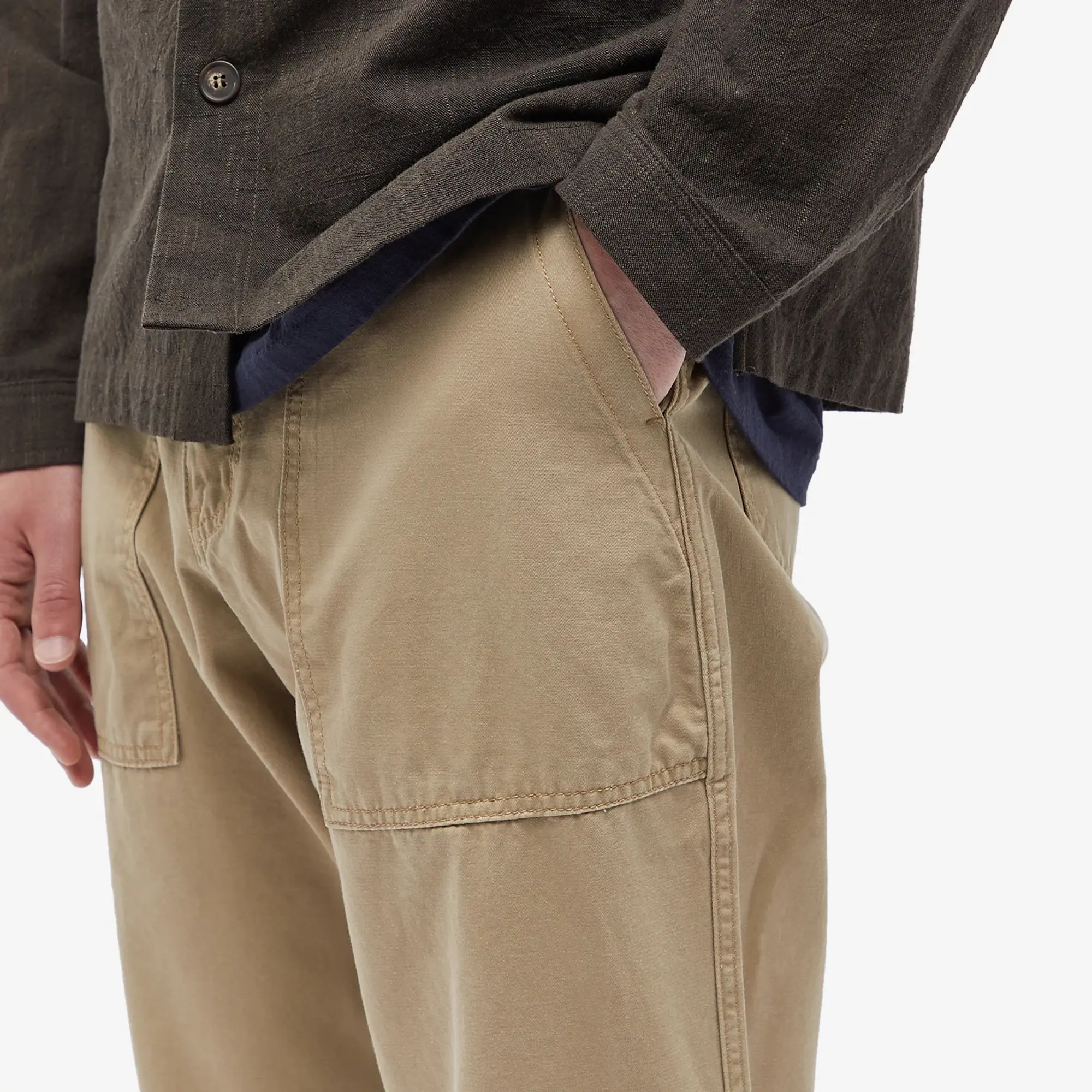 FrizmWORKS Men's Wide Fatigue Pants Beige