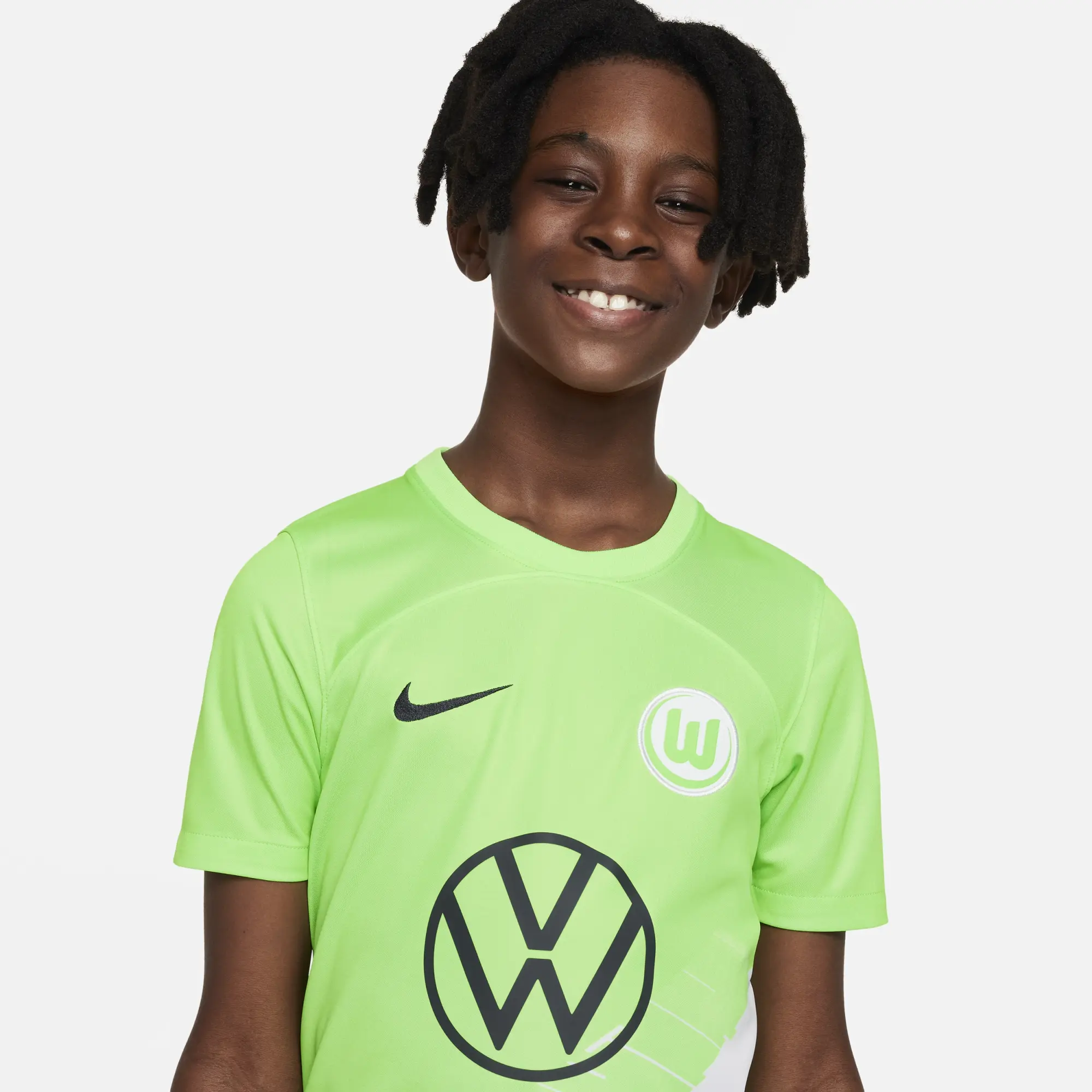 Nike Wolfsburg Kids SS Home Shirt 2023/24