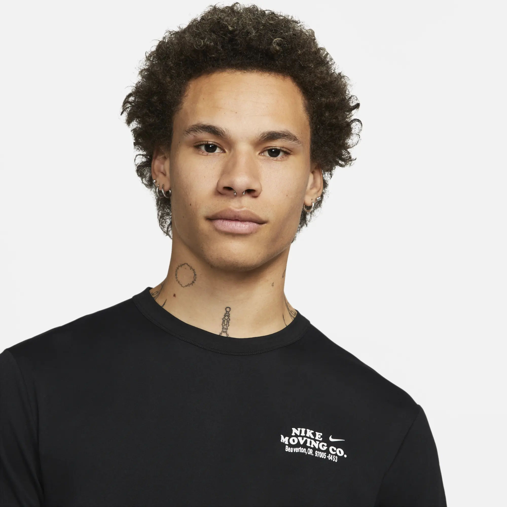 Nike Moving T-Shirt, Black | DX0906-010 | FOOTY.COM