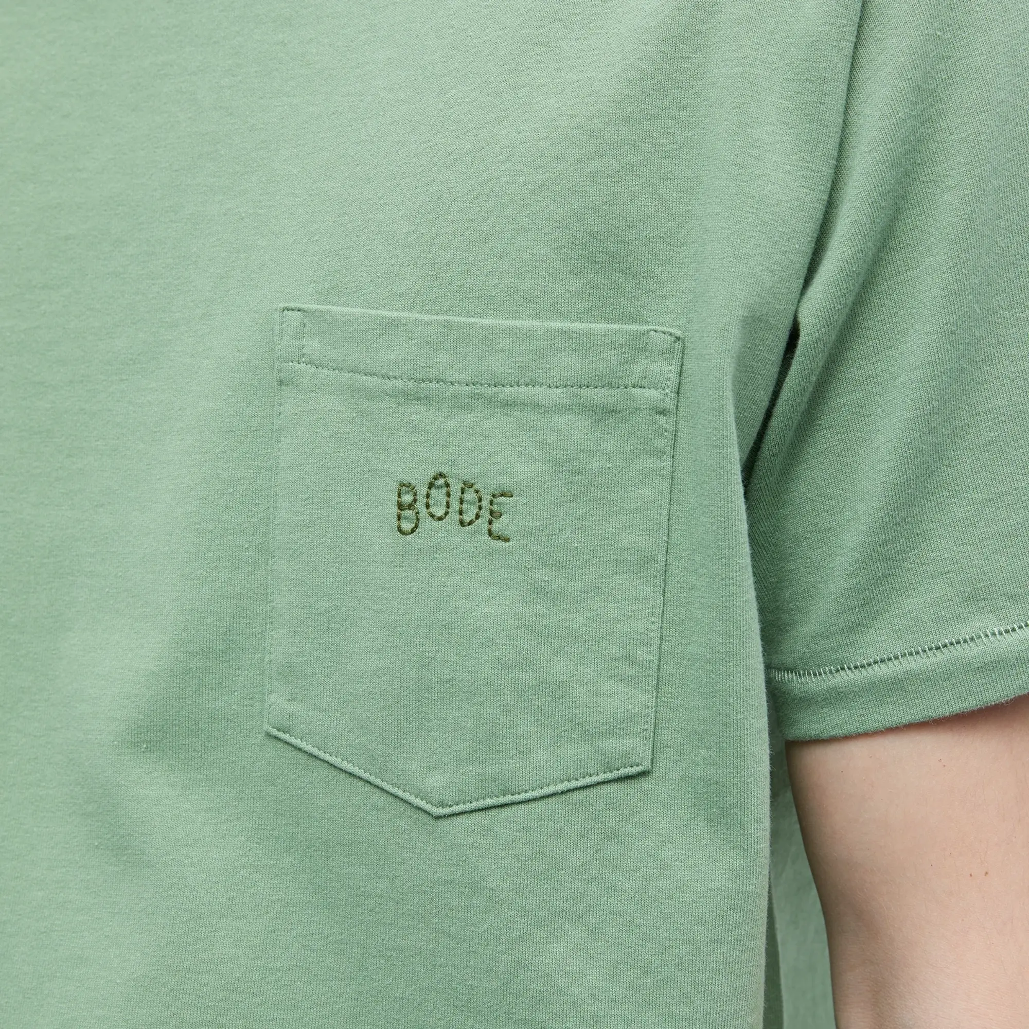 Bode Men's Bode Men's Pocket T-Shirt Ivy