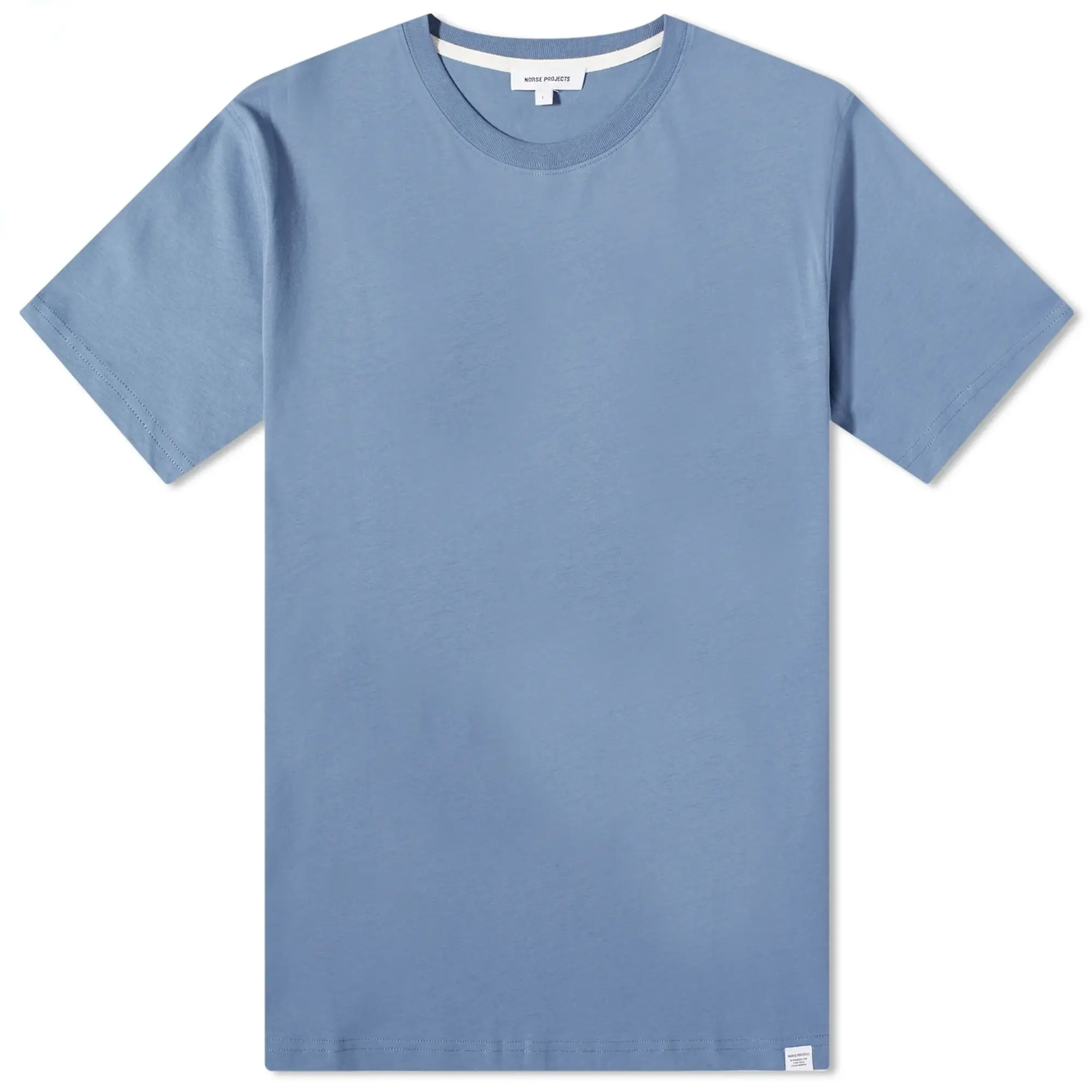 Norse Projects Men's Niels Standard T-Shirt Light Stone Blue