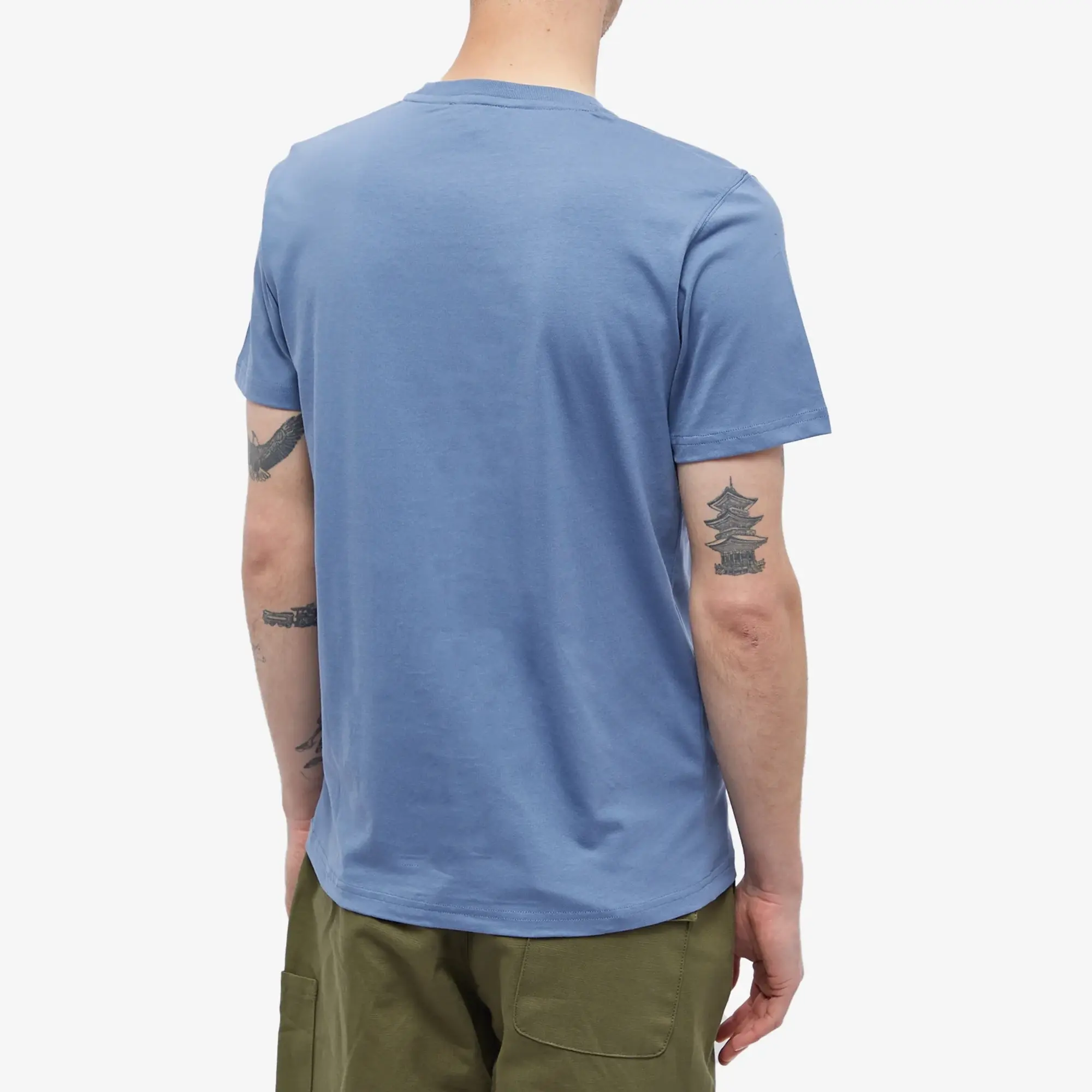 Norse Projects Men's Niels Standard T-Shirt Light Stone Blue