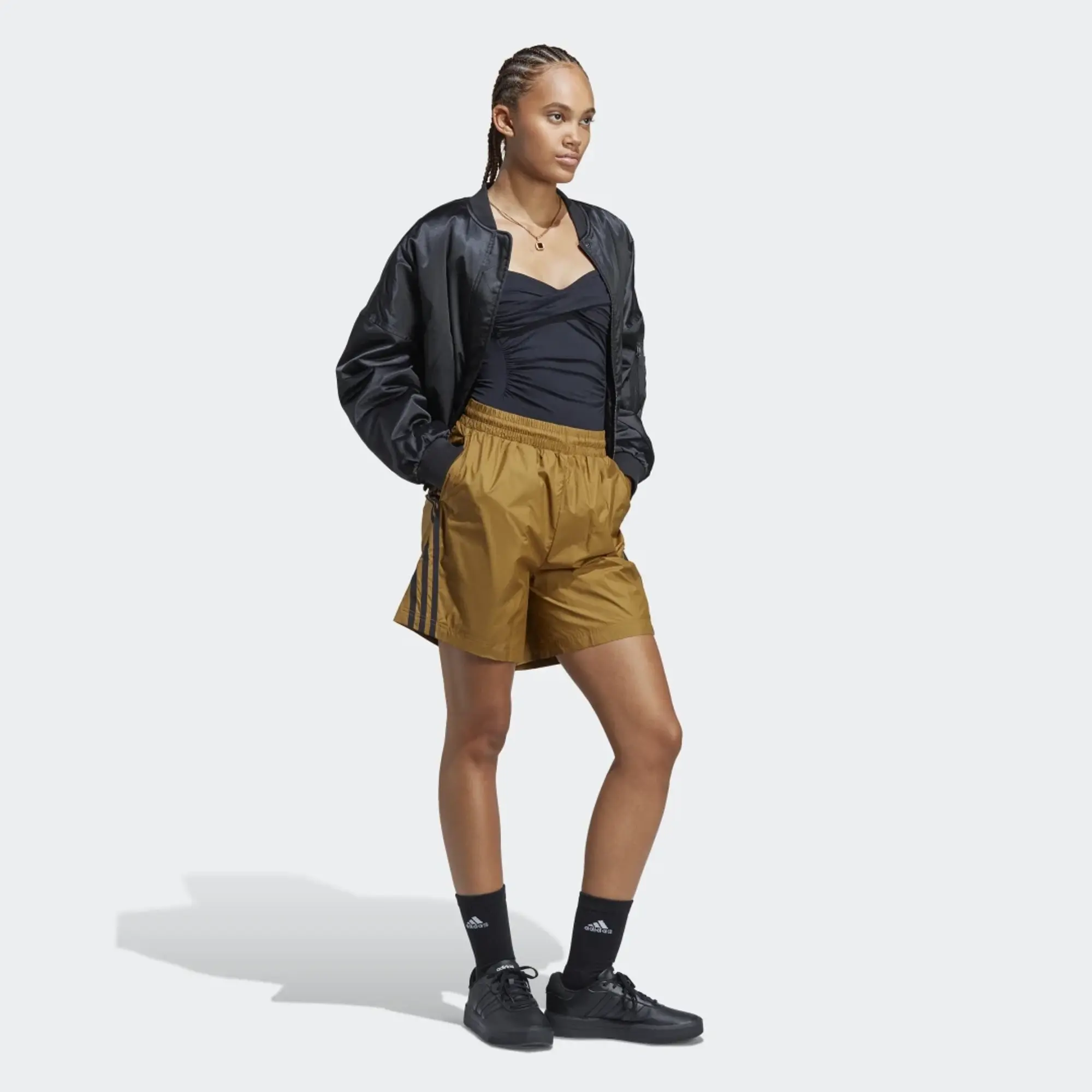 adidas Future Icons Woven Shorts - Bronze Strata