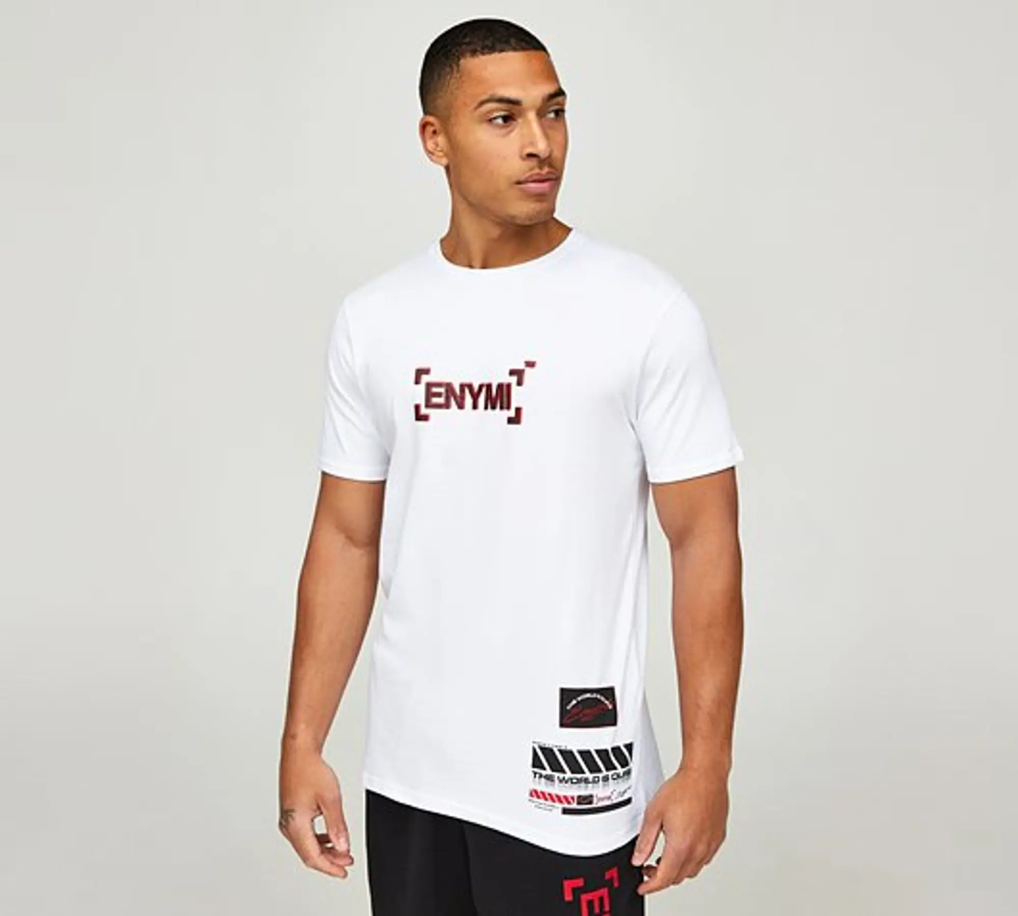 ENYMI 3D Logo T-Shirt - White