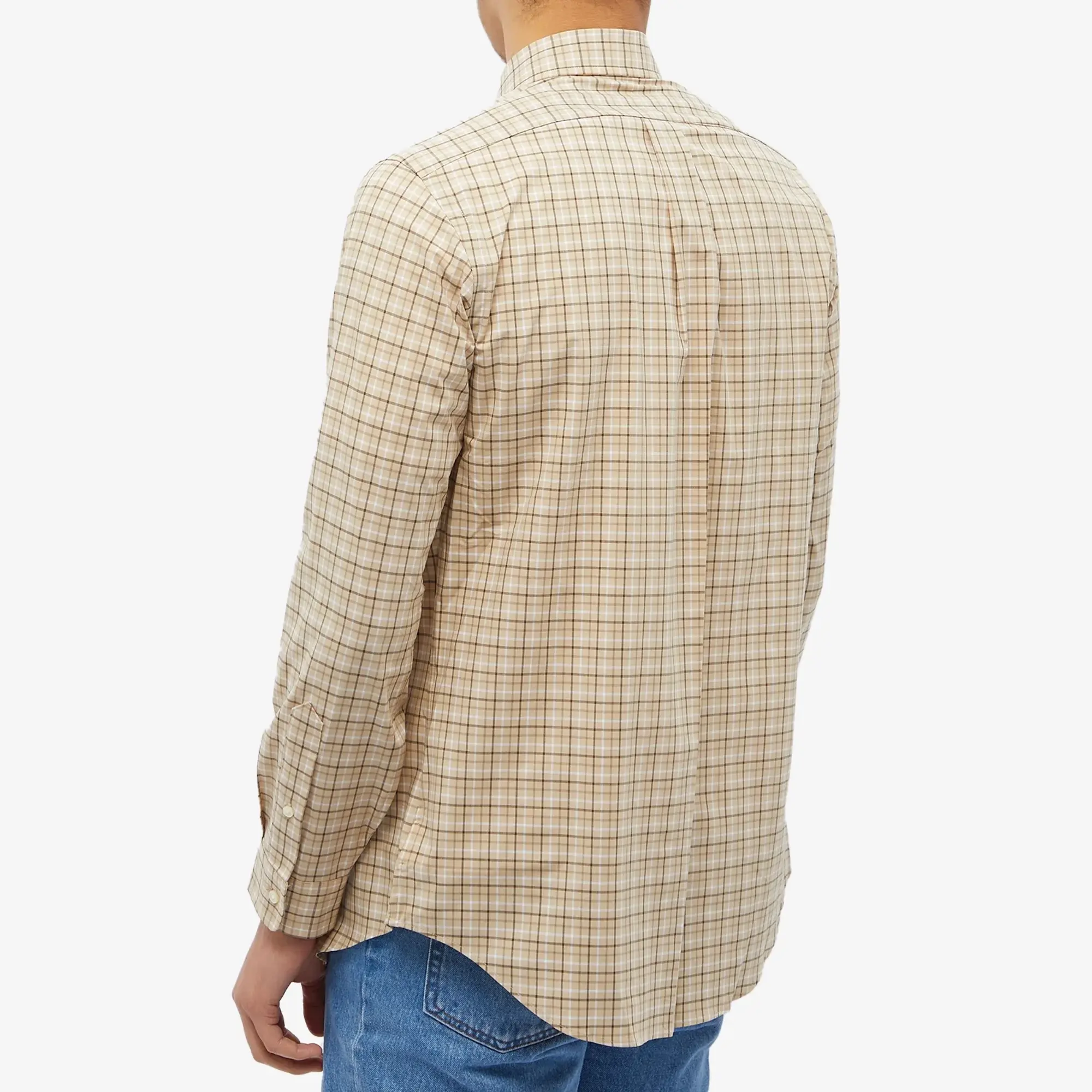 Polo Ralph Lauren Men's Long Sleeve Checked Shirt Khaki Multi