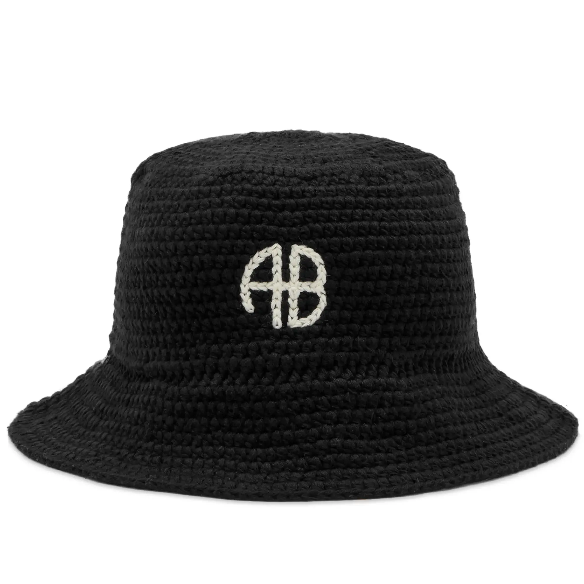 Anine Bing Women's Darra Logo Bucket Hat Black