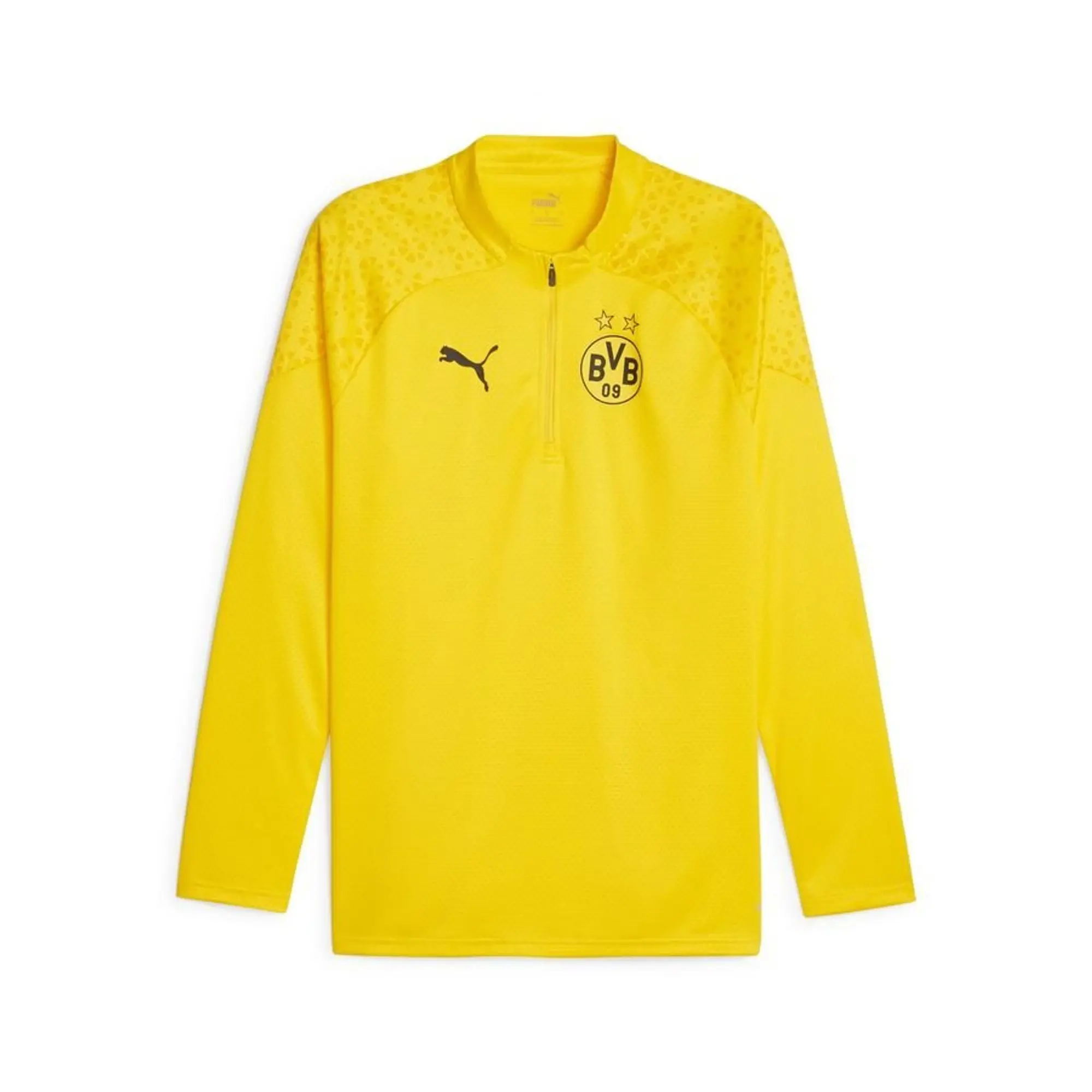 Puma Dortmund Training Shirt 1/4 Zip - Yellow