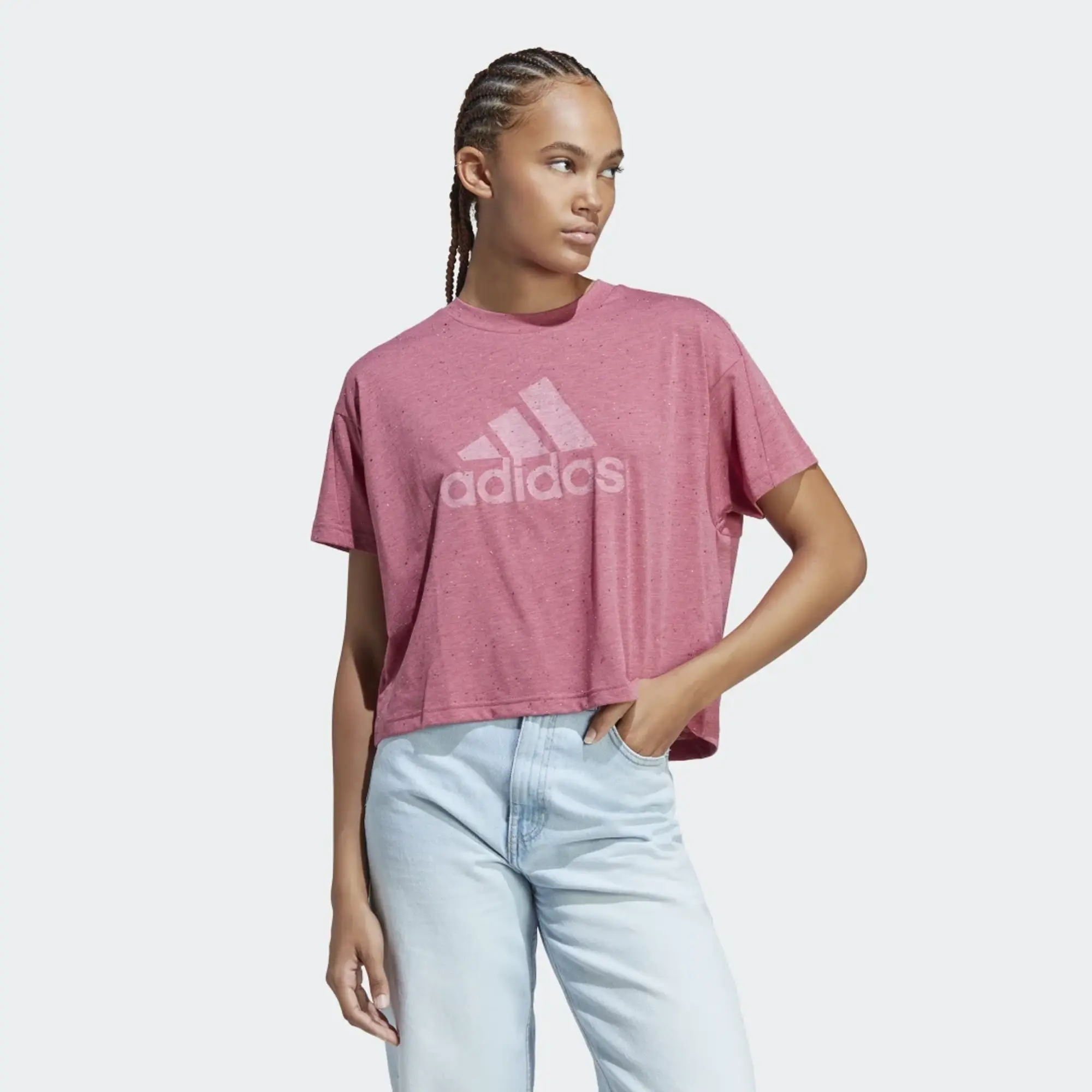 adidas Future Icons - Winners T-Shirt Strata | IC0493 / White Mel. Pink