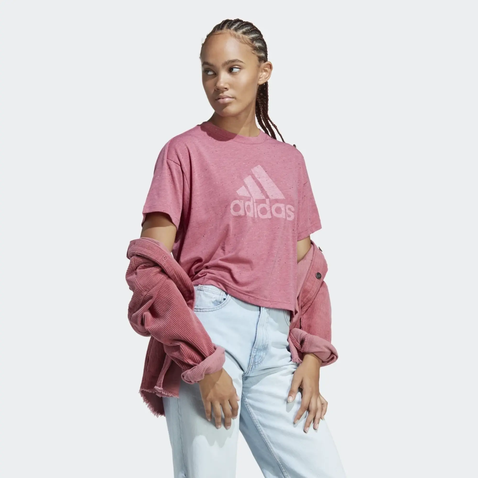 adidas Future Icons / IC0493 Winners Mel. White Strata Pink T-Shirt | 