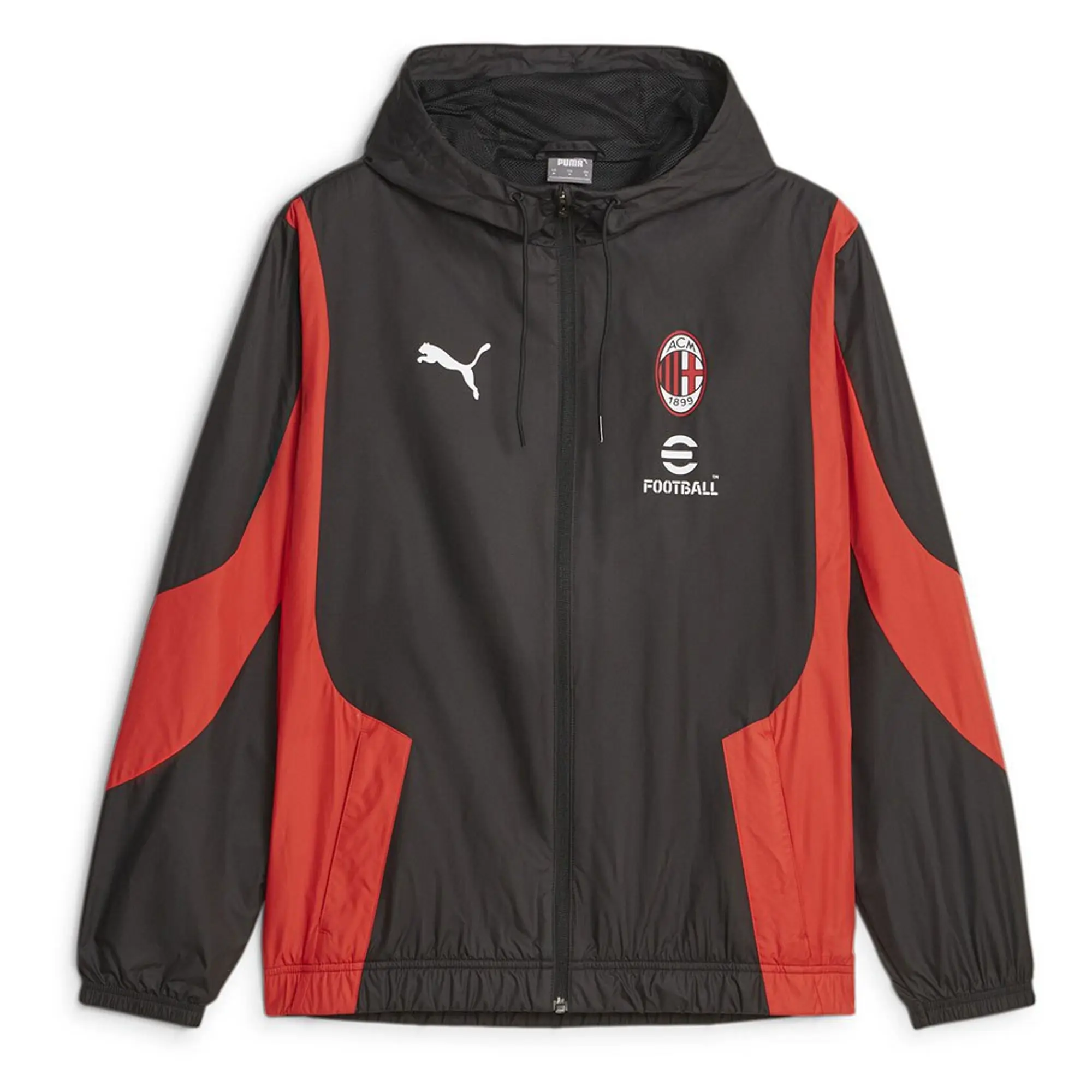 AC Milan Puma Prematch Anthem Jacket - Black