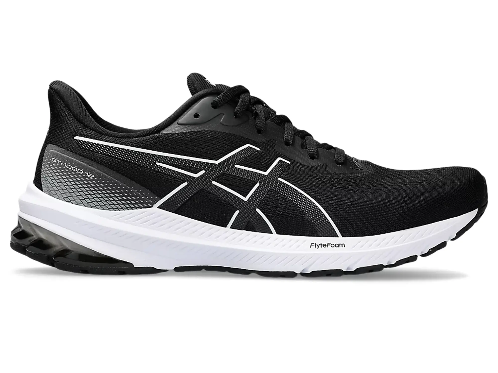 ASICS GT-1000 12 Stability Running Shoe Men - Black, White