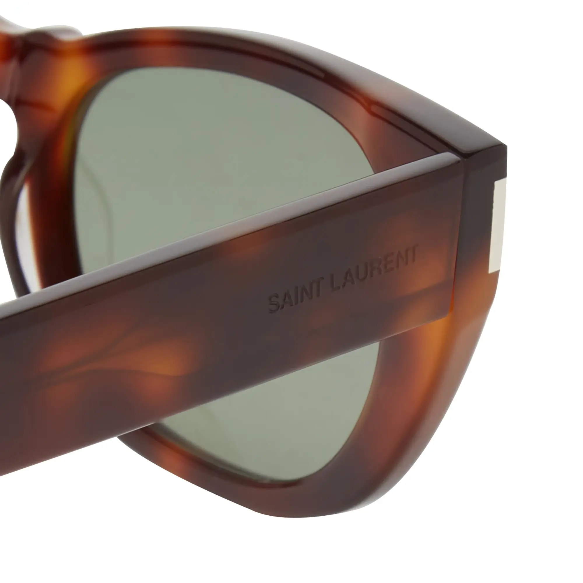 Saint Laurent Men's SL 601 Sunglasses Havana/Green