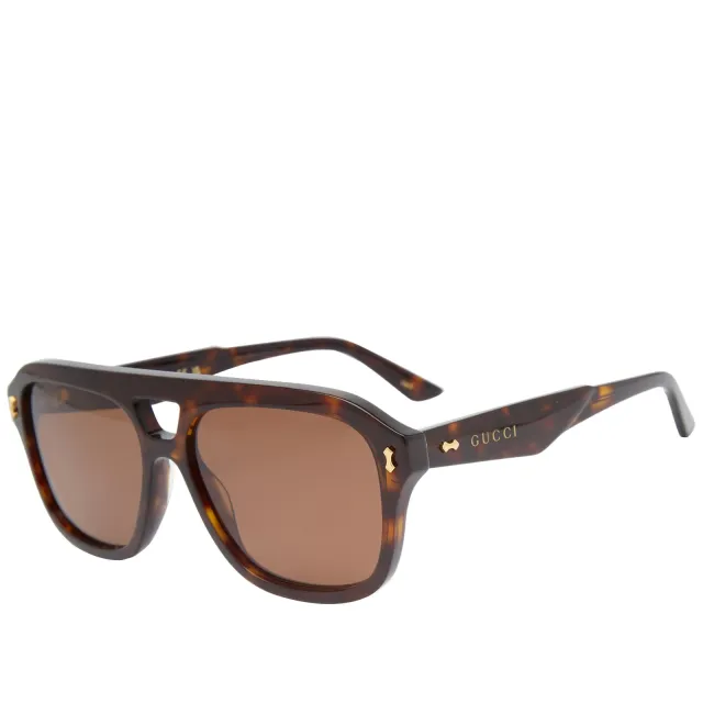 Gucci Eyewear GG1263S Sunglasses Havana/Brown | GG1263S-006 | FOOTY.COM