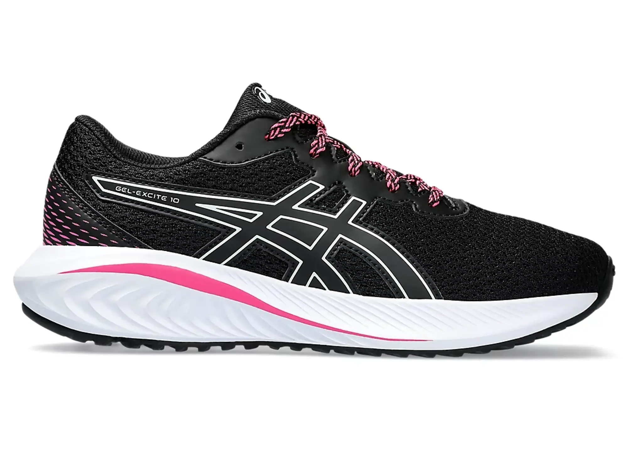 Girls' Asics Gel Excite 10 Running Shoes - Black Pink