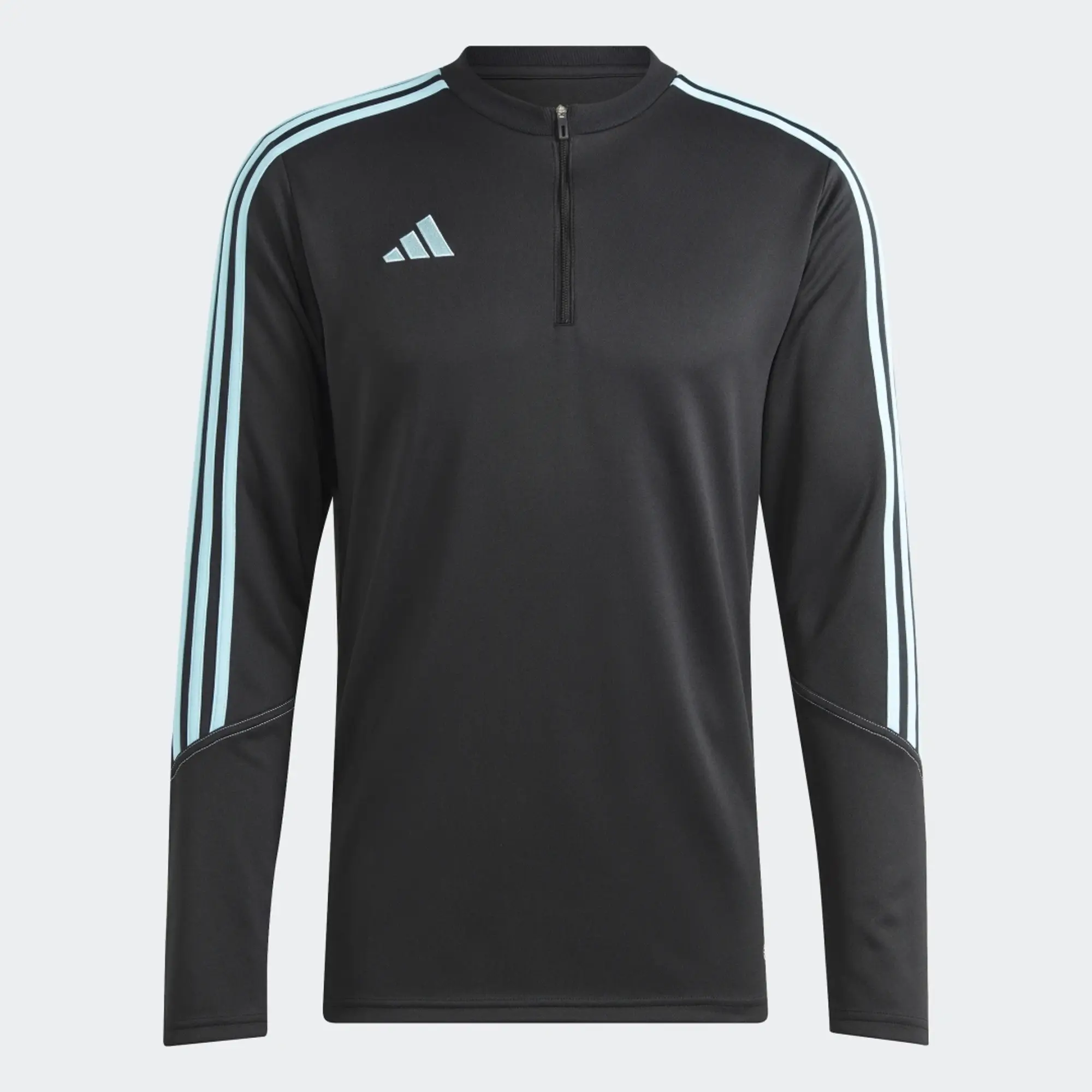 Adidas Football Tiro 23 1/4 Zip Sweatshirt In Black And Blue