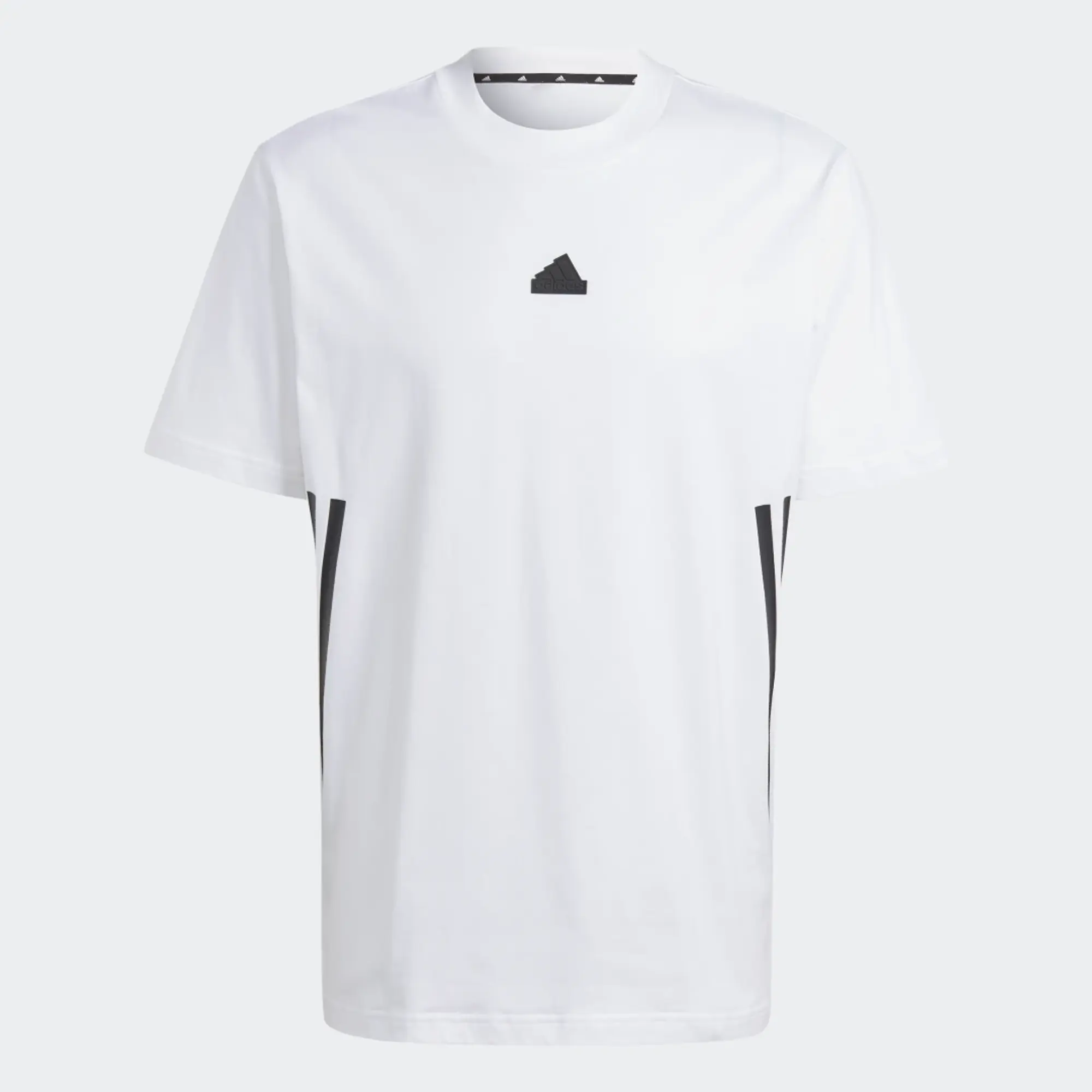 Manchester United adidas Future Icons 3-Stripes T-Shirt - White - Mens