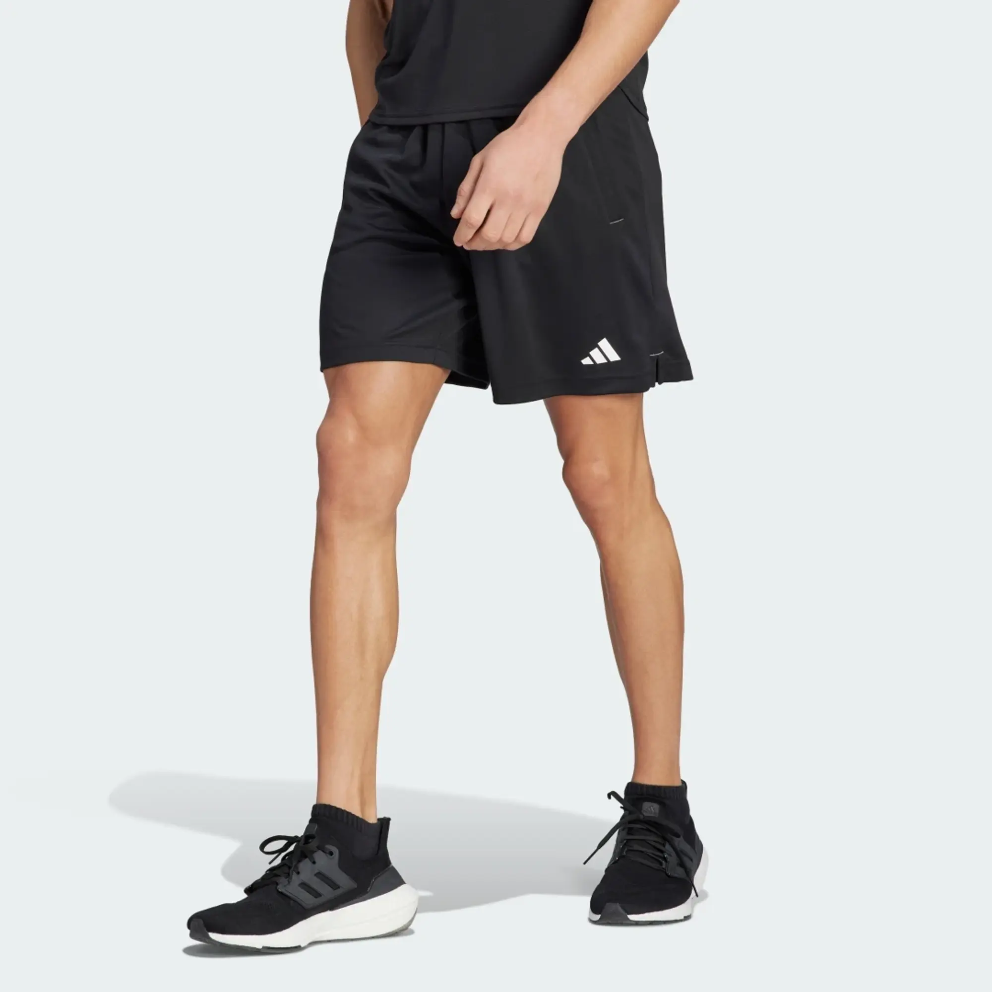 adidas Train Essentials Seasonal Camo Shorts - Black / White
