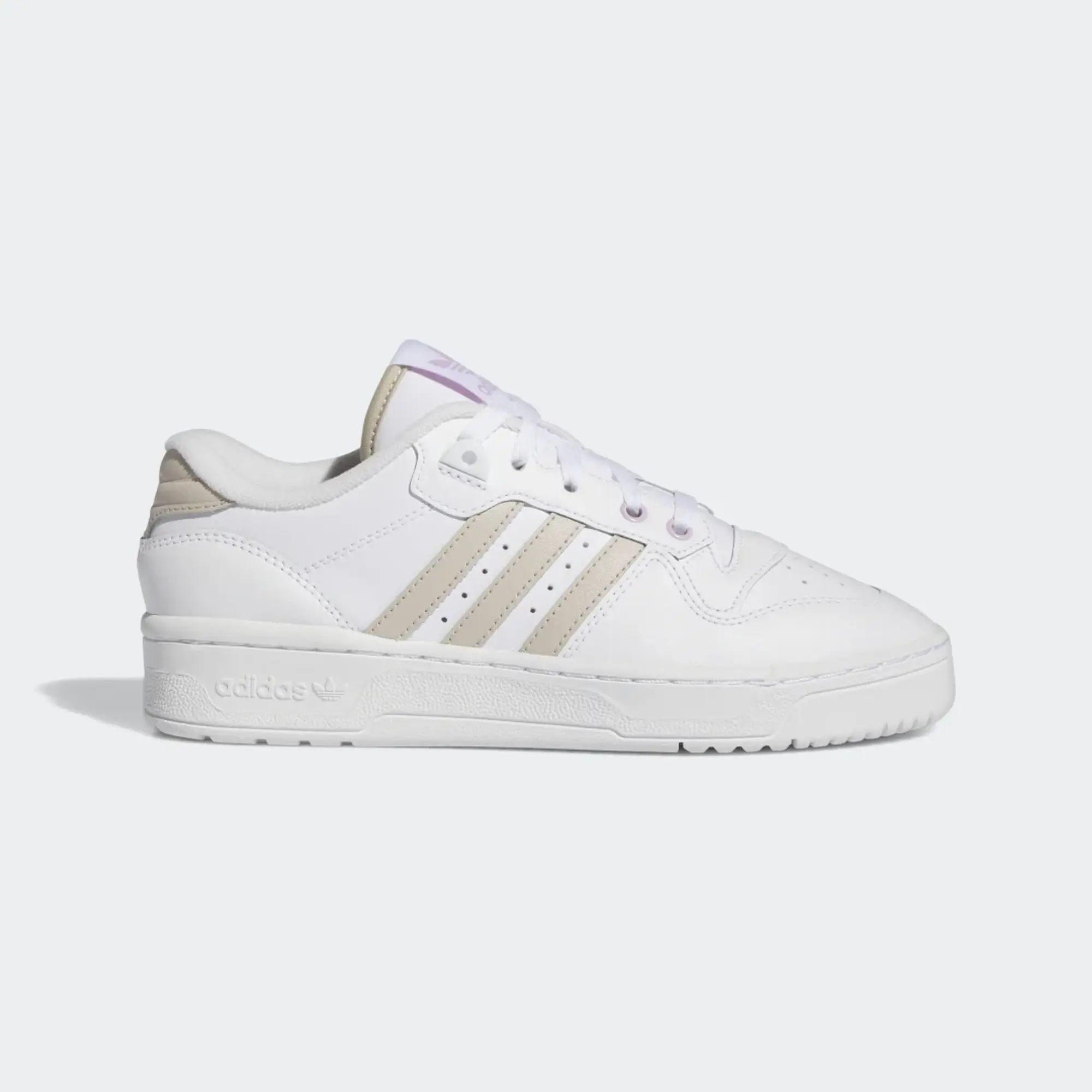Adidas Originals Rivalry Low Trainers In White And Beige