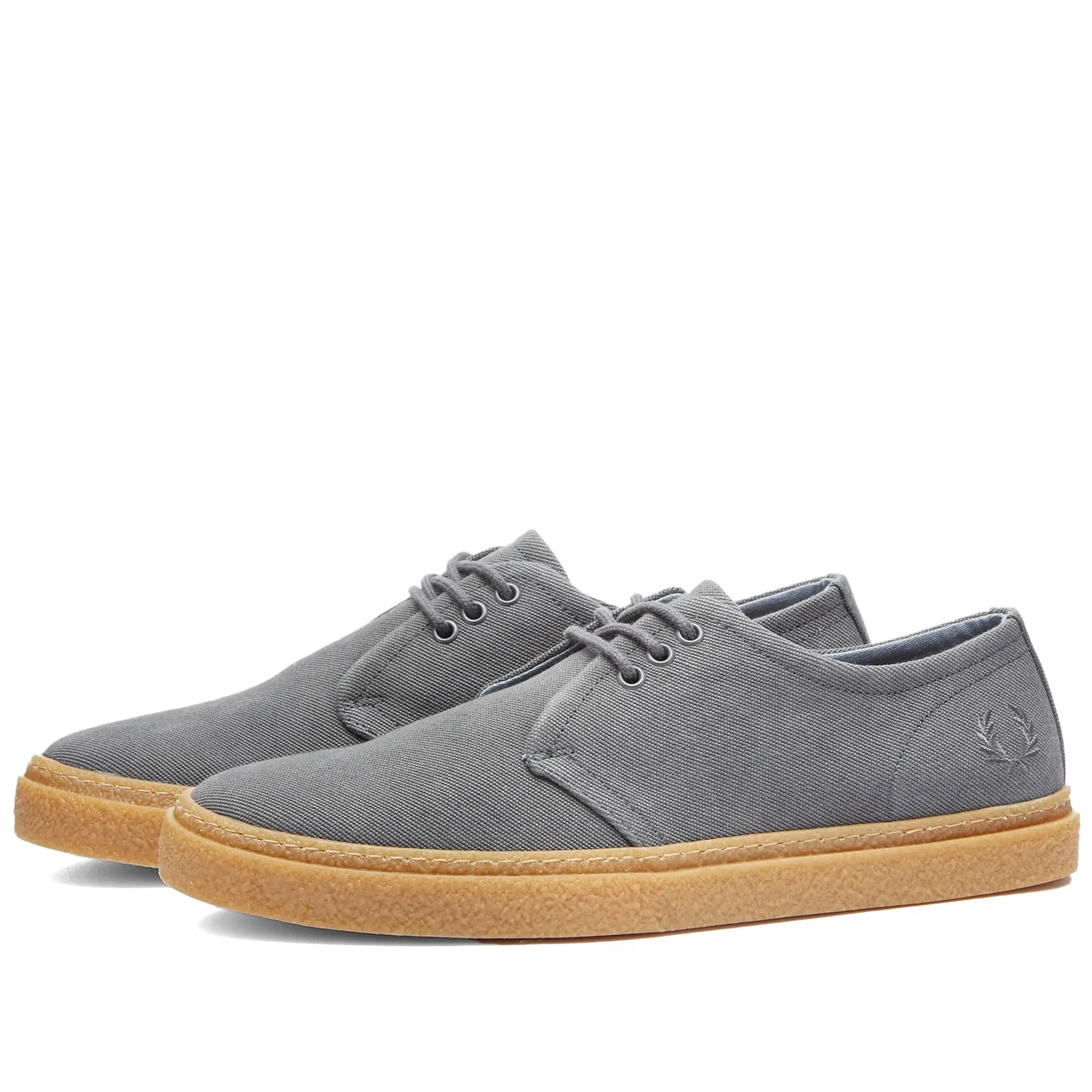 Fred Perry Men's Linden Canvas Shoe Charcoal