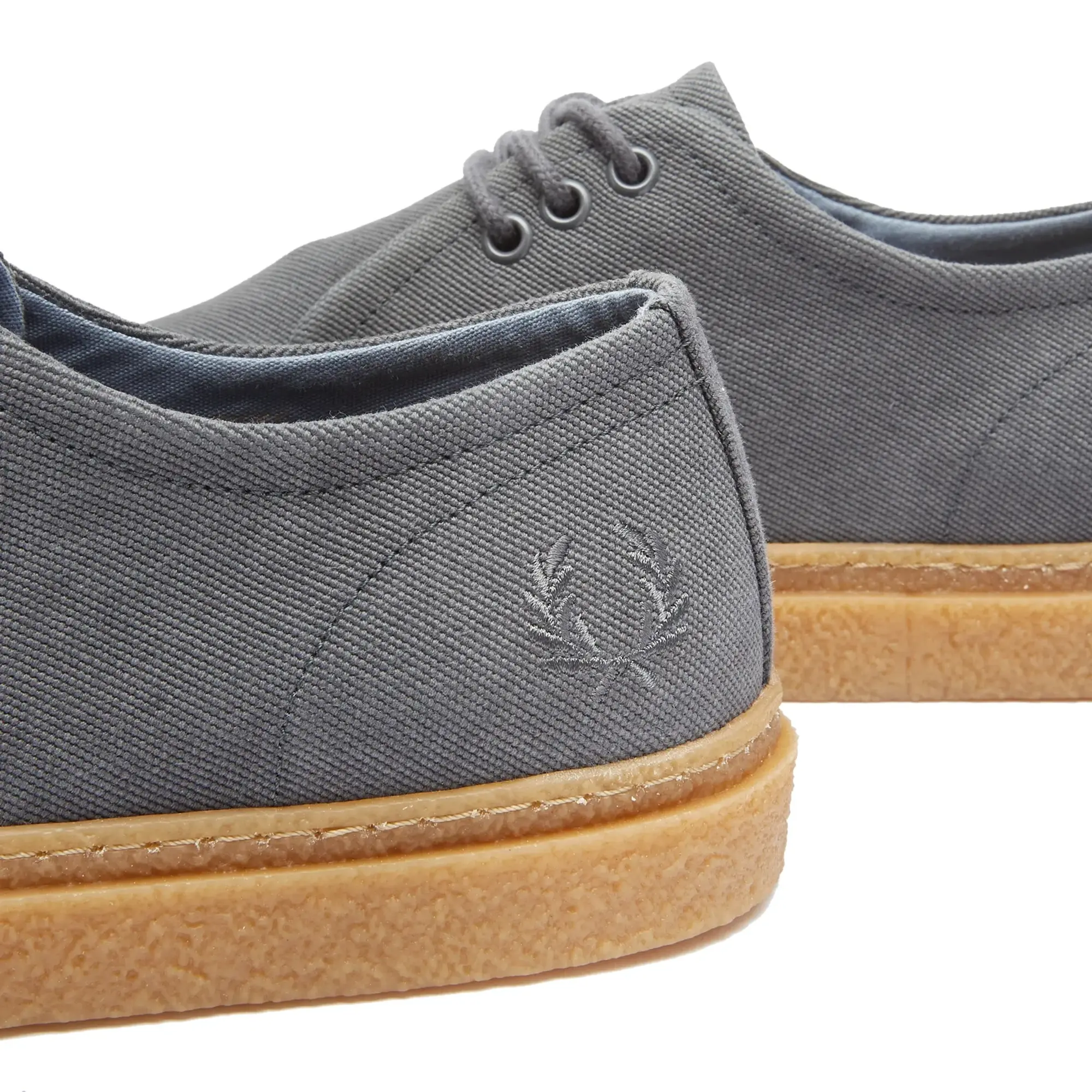 Fred Perry Men's Linden Canvas Shoe Charcoal