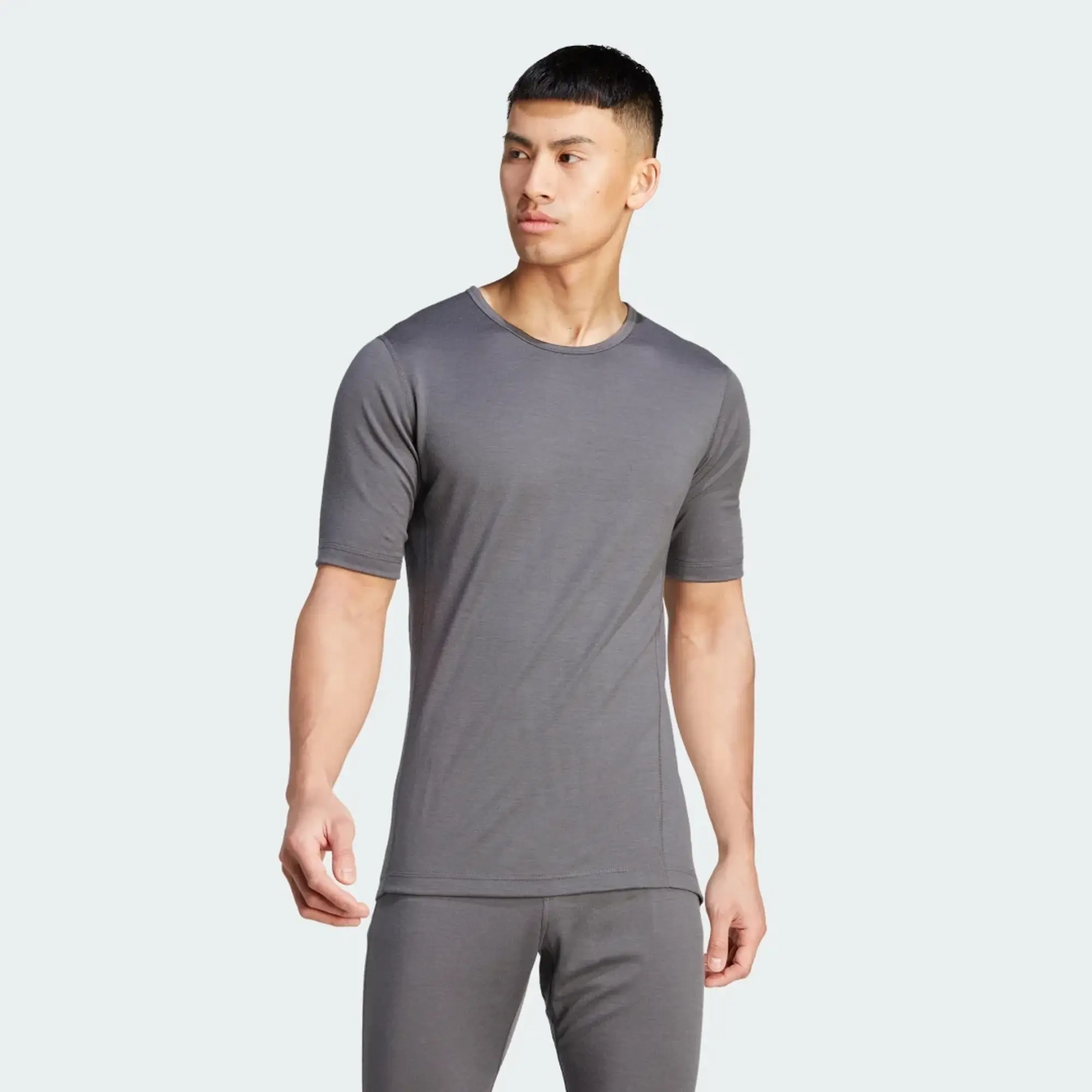 adidas Xperior Merino 200 Baselayer T-Shirt - Grey Five