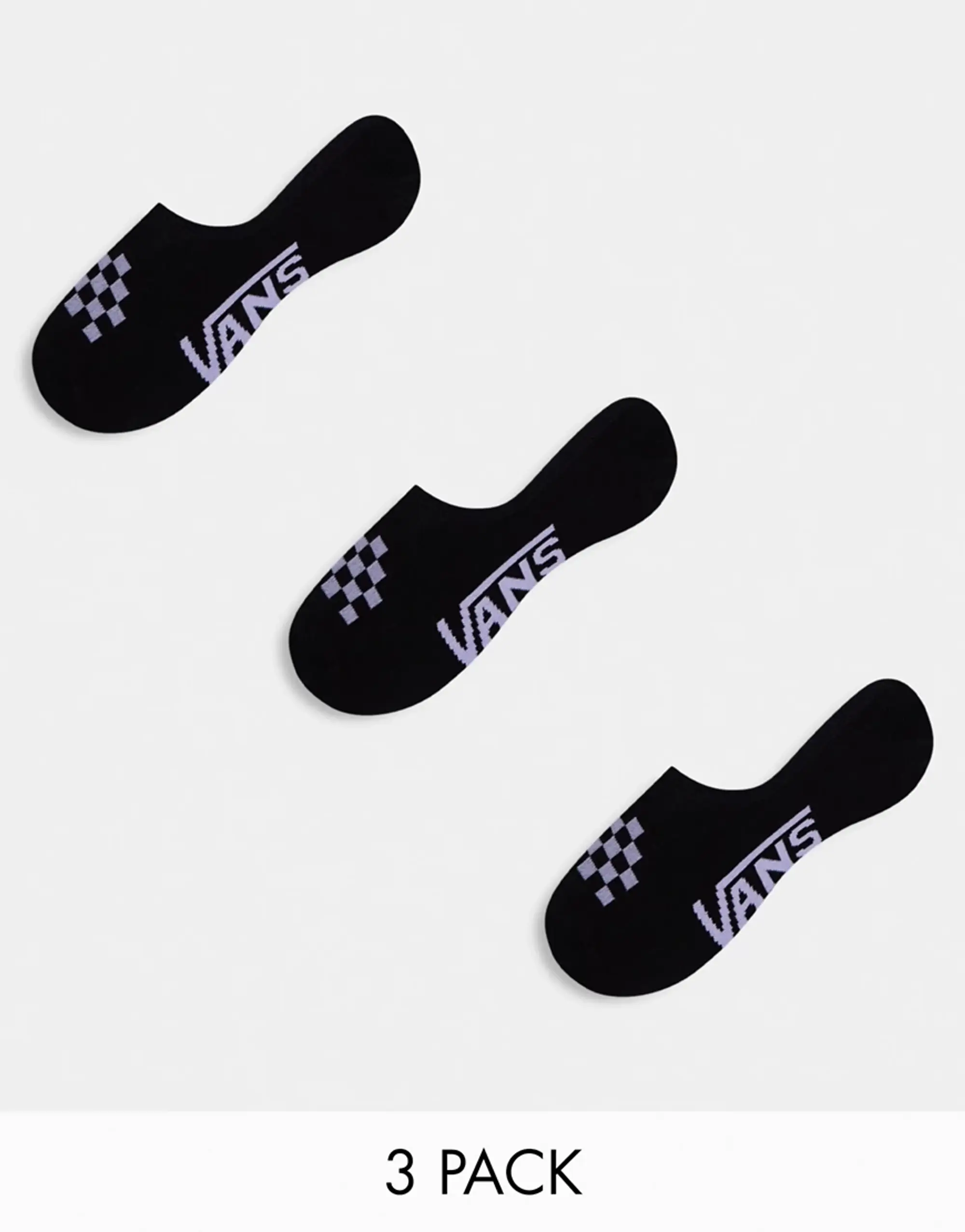 Vans Classic Canoodle 3 Pack Socks In Black And Lilac-Multi