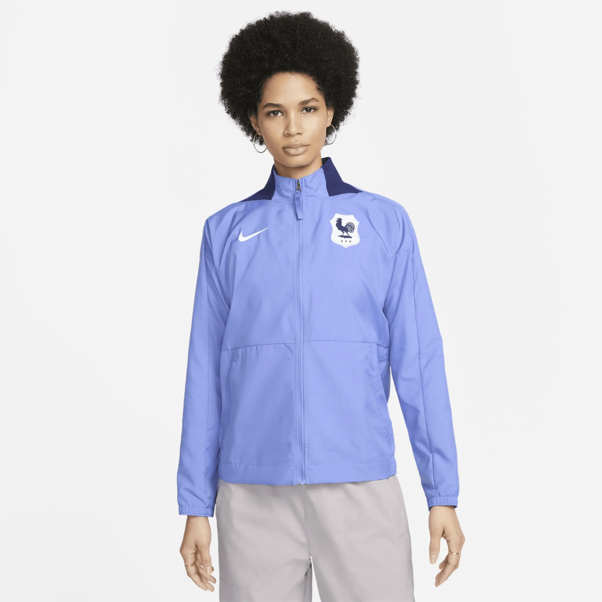 FFF Women's Nike Dri-FIT Anthem Football Jacket - Blue