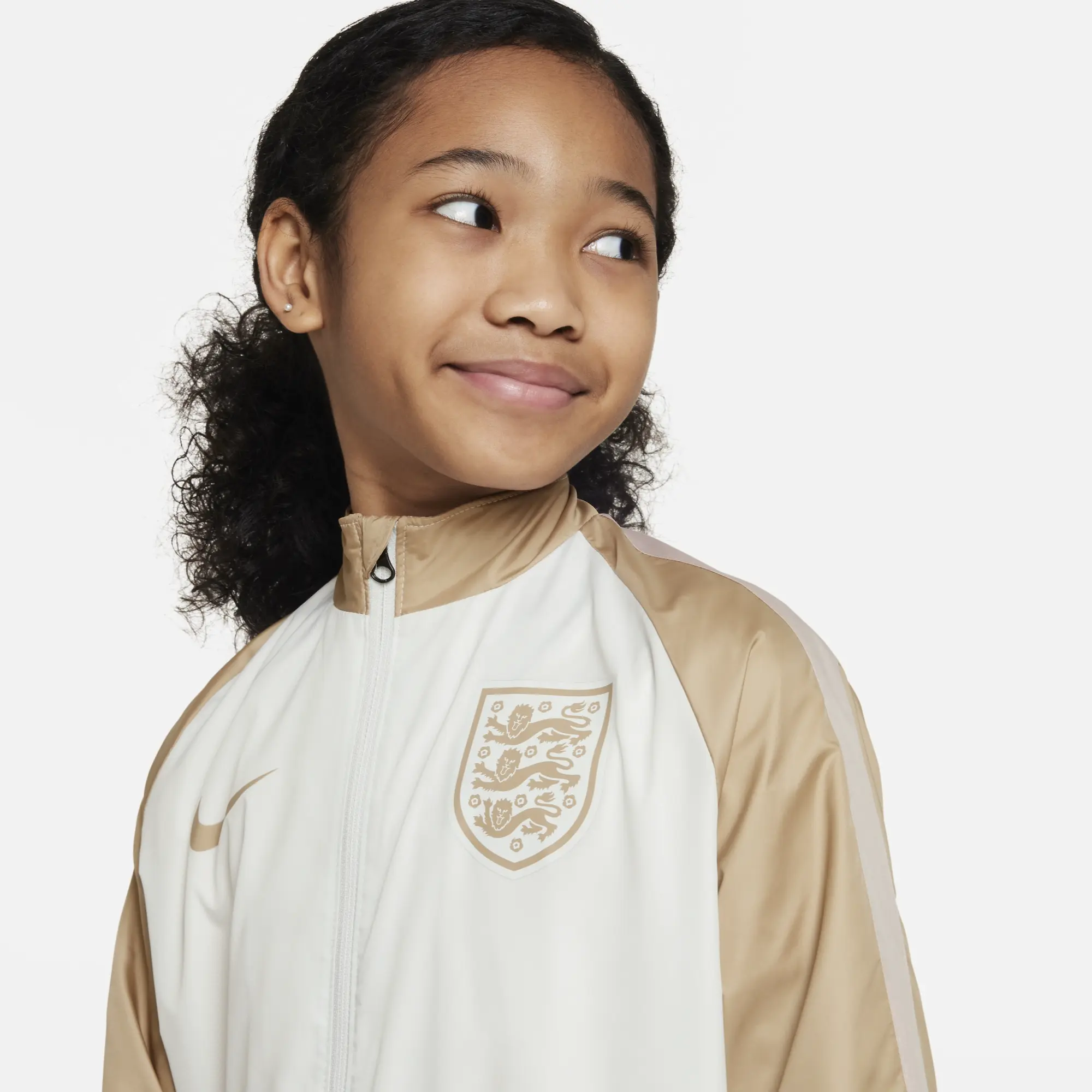 England Women's Nike Academy Jacket - White - Kids