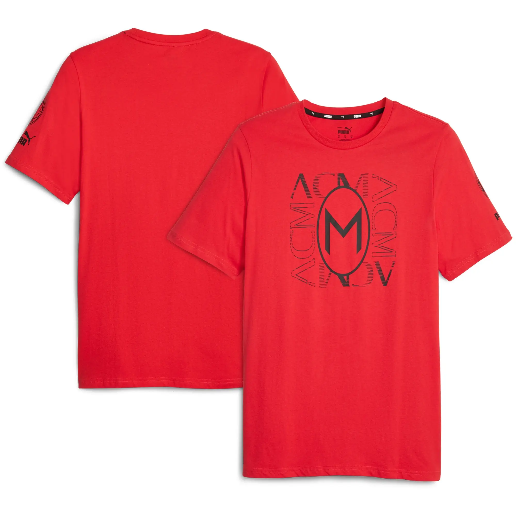 AC Milan Puma FtblCore Graphic T-Shirt - Red