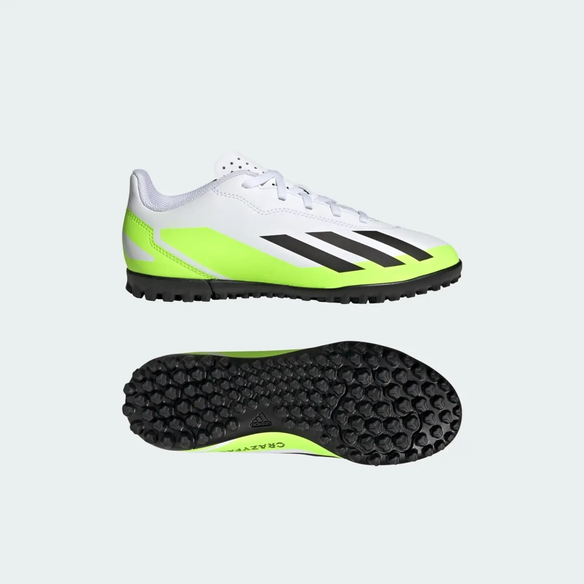 adidas Junior X Speed Form.4 Astro Turf Football Boot - White, White
