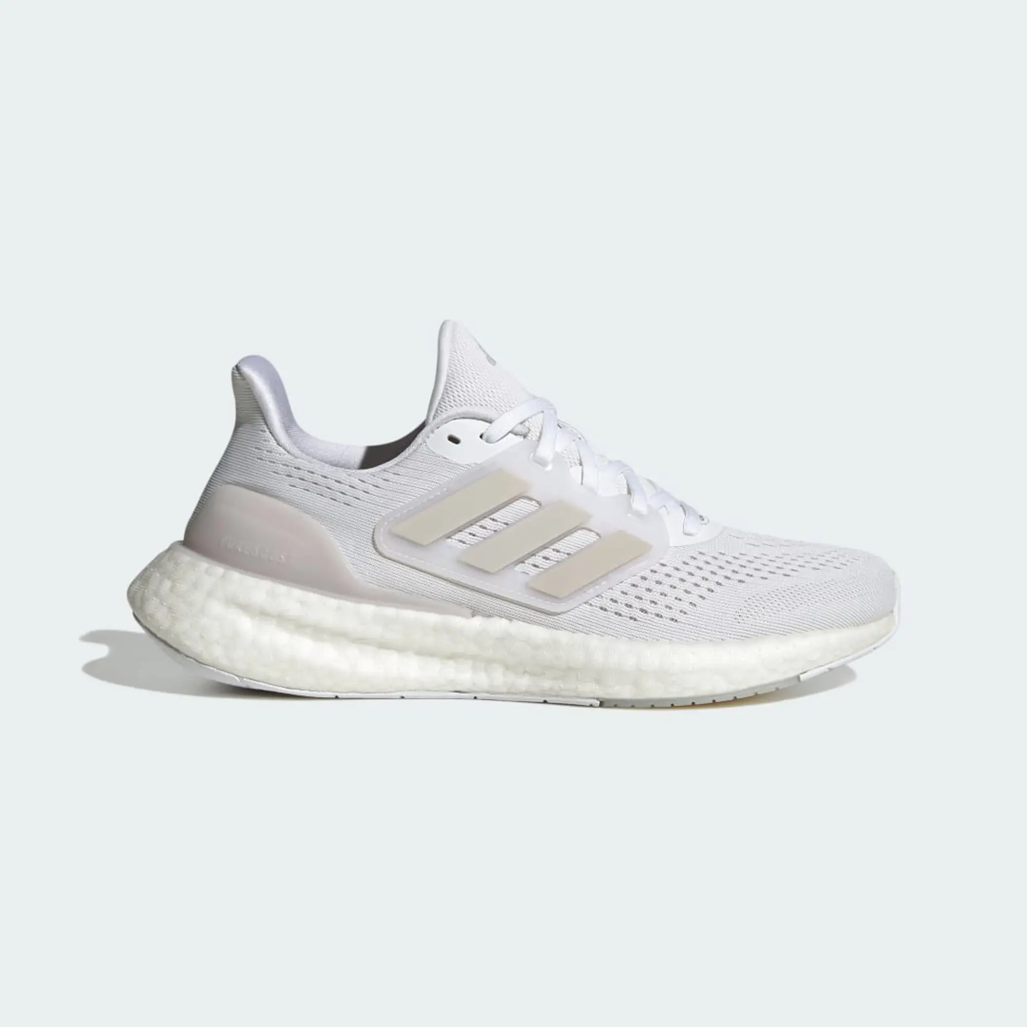 adidas Pureboost 23 Shoes - Cloud White/Grey Two/Core Black - UK 8