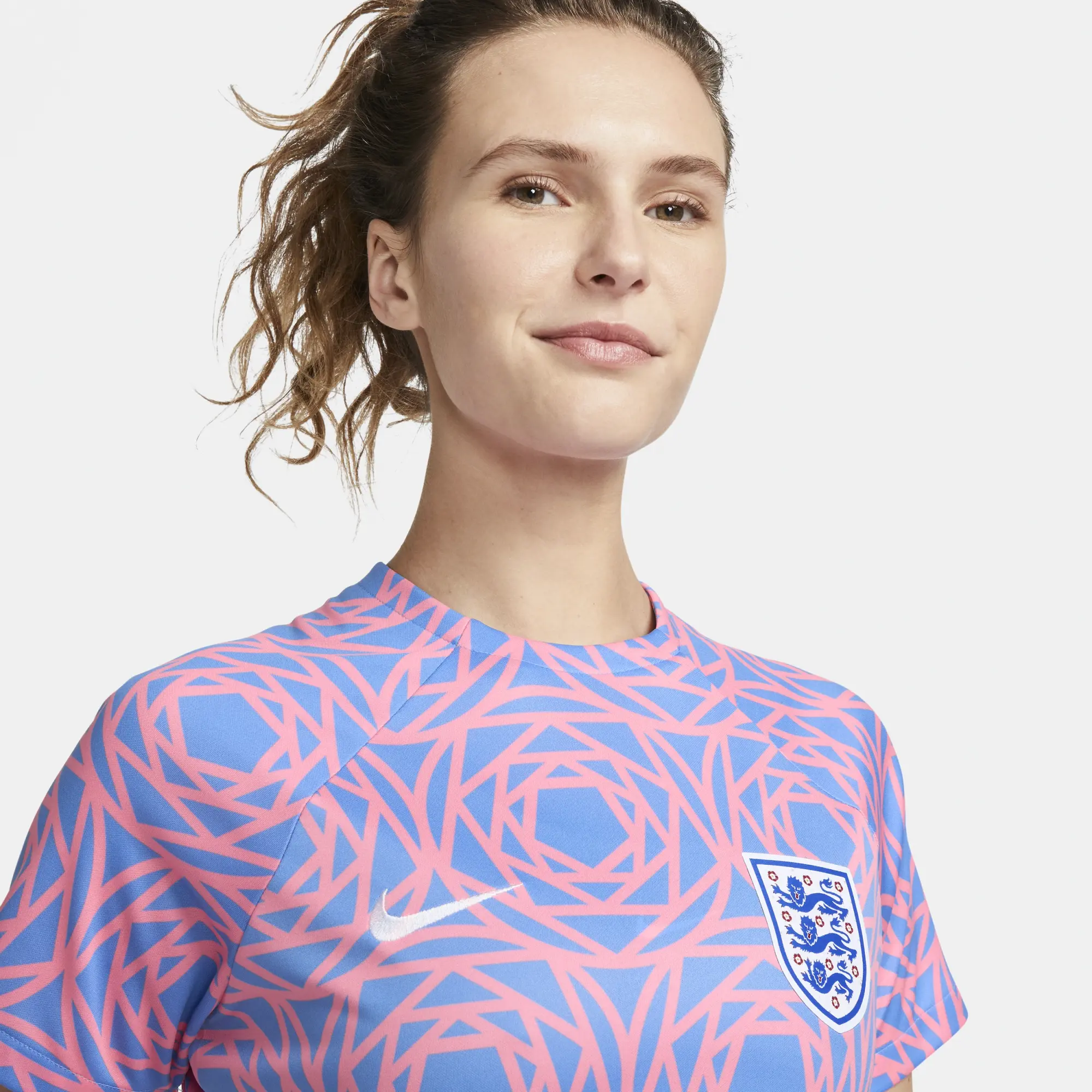 Nike England Womens SS Pre-Match Home Shirt 2023