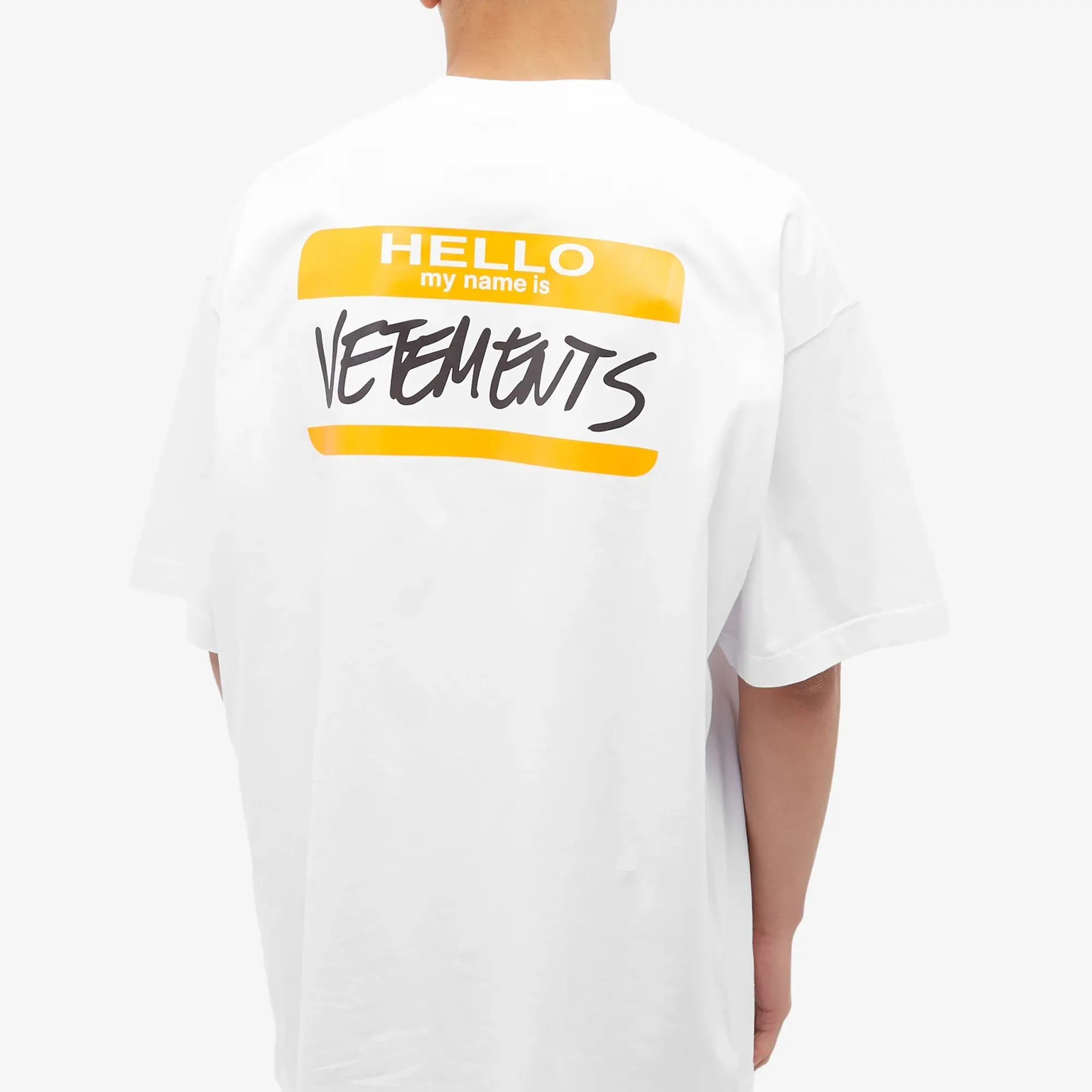 Vetements Men's My Name is Vetements Men's T-Shirt White