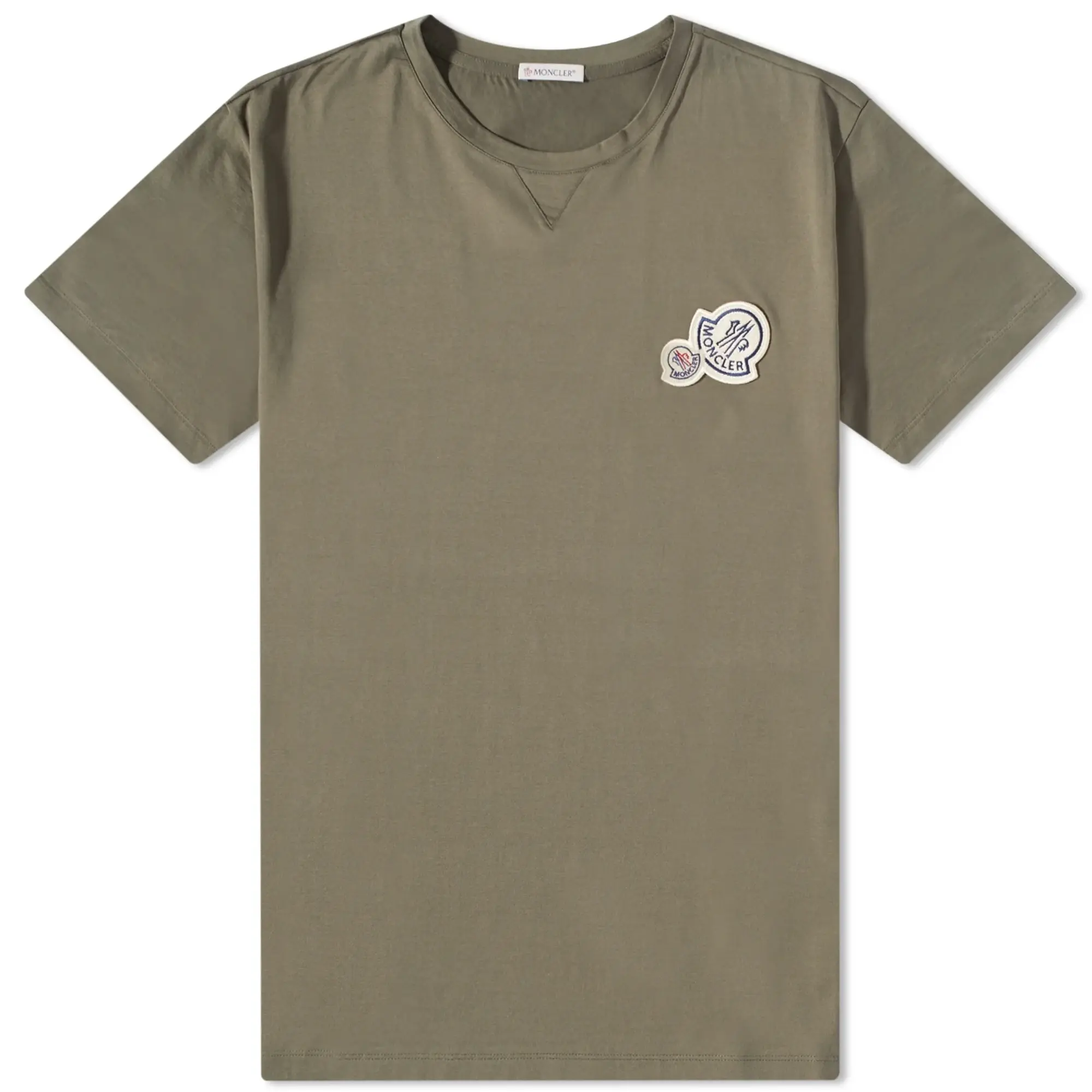 Moncler Men's Multi Logo T-Shirt Khaki